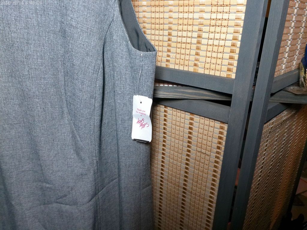 Other Nipon Boutique Sleeveless Charcoal Shift Dress Size M / US 6-8 / IT 42-44 - 4 Thumbnail