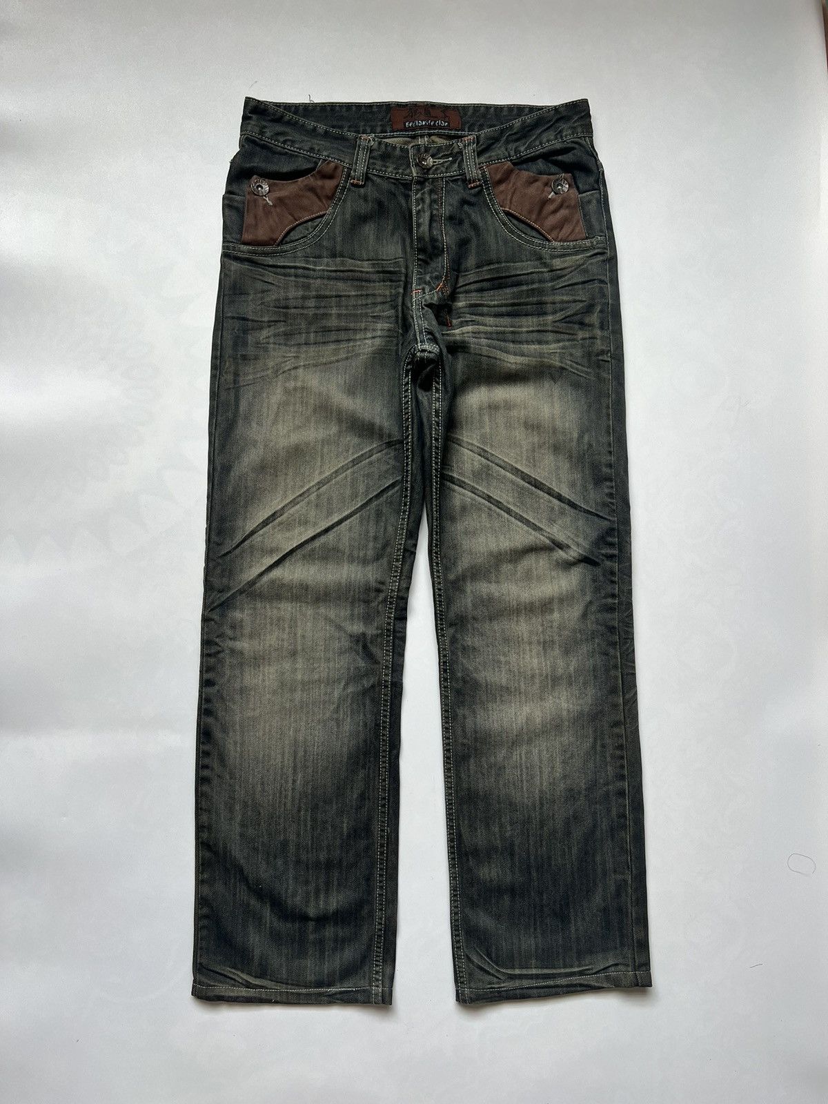 Japanese Brand Bedlamife Clan Mud Wash Japanese Bondage Denim Size US 32 / EU 48 - 1 Thumbnail