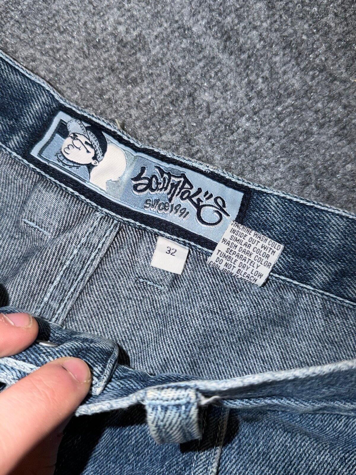 Southpole Southpole B-Boy Baggy Hip Hop Denim Shorts Mens MD Vtg Size US 32 / EU 48 - 3 Thumbnail