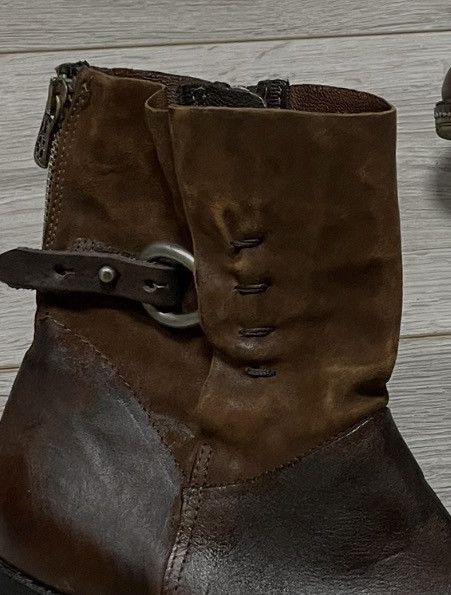 A.S.98 AS98 stitched engineered leather zip high boots eb0 Size US 9 / IT 39 - 2 Thumbnail