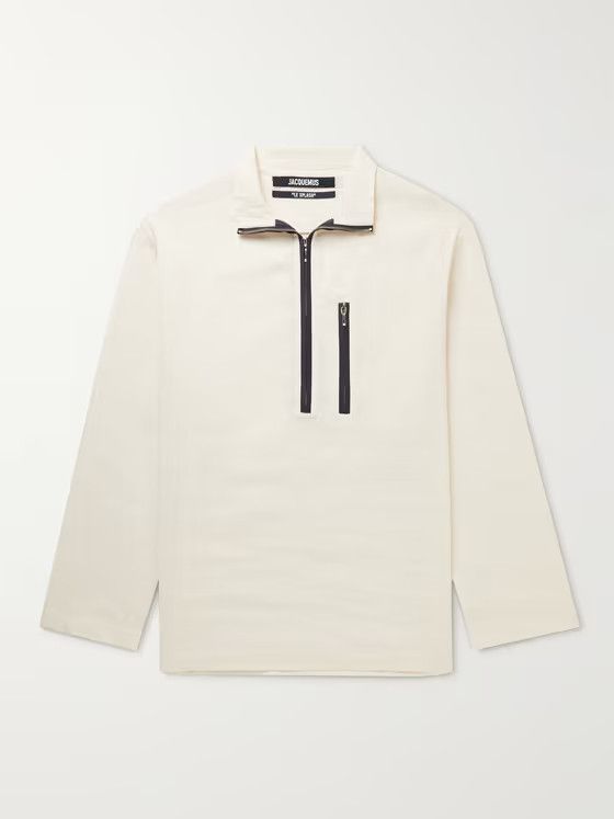Jacquemus o1mle0424 Half-Zip Jacket in White Size US S / EU 44-46 / 1 - 1 Thumbnail