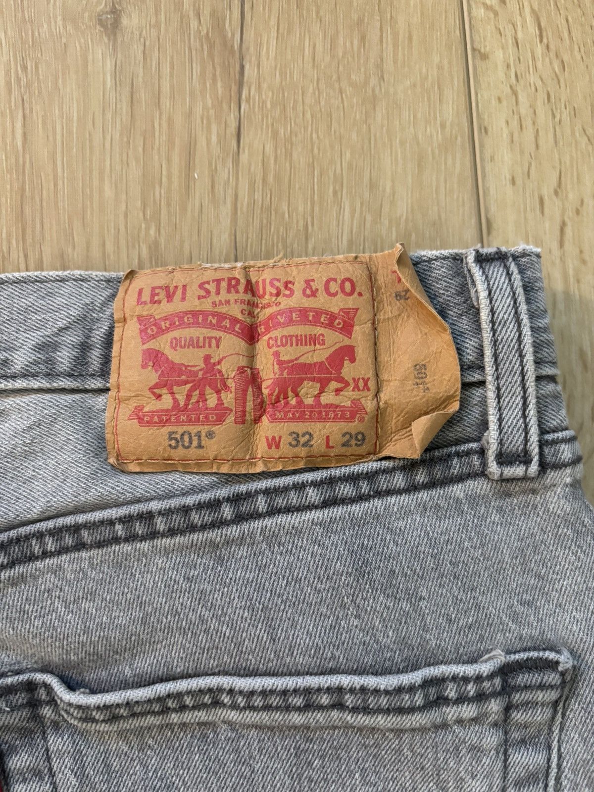 Levi's Levis 501 faded grey jeans Size US 32 / EU 48 - 5 Thumbnail