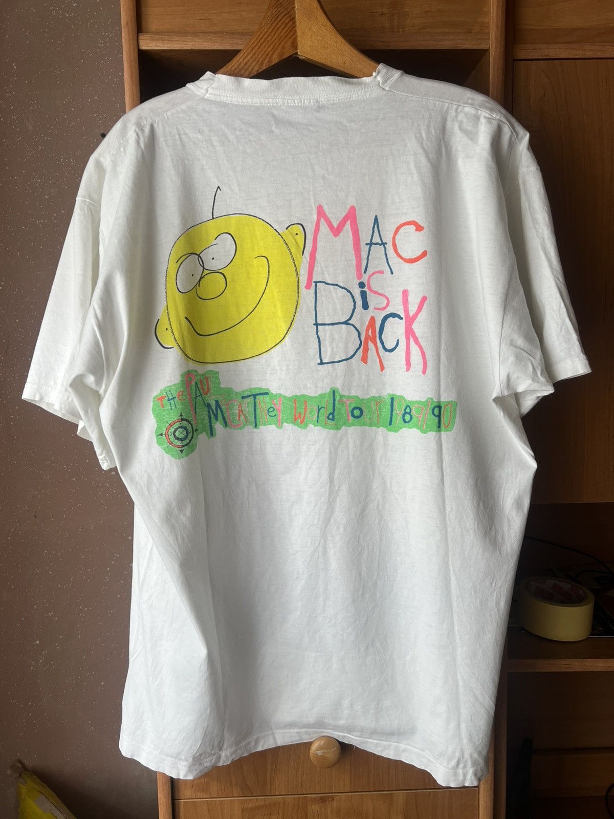 Band Tees Paul McCartney 1989 tour Mac is back Size US XL / EU 56 / 4 - 6 Thumbnail