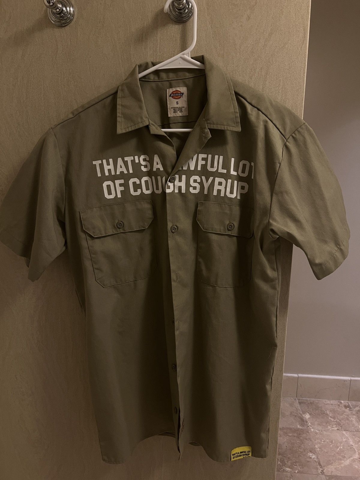 Awful Lot of Cough Syrup Awful Lot of Cough Syrup Dickies Button