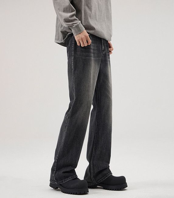 Japanese Brand American-style distressed retro men's flared curved jeans Size US 32 / EU 48 - 2 Thumbnail