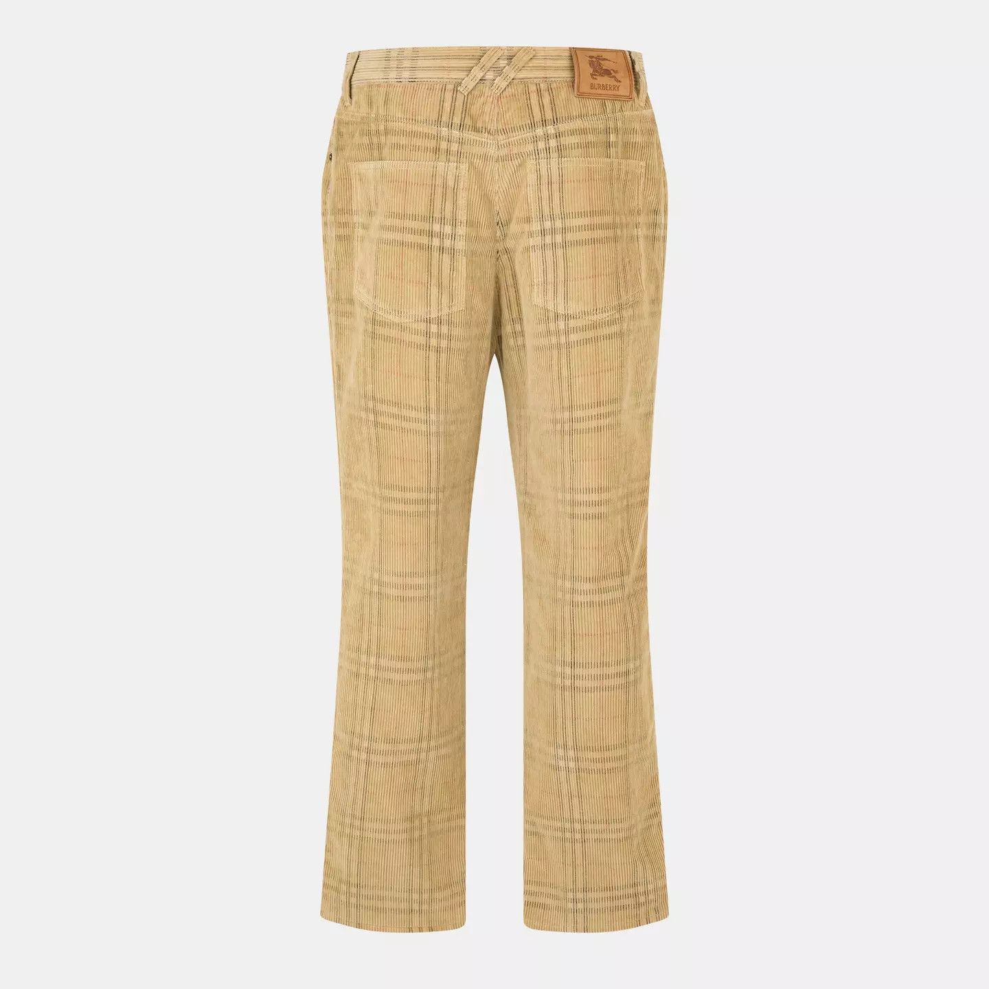 Burberry o1g2r1mq0426 Check Straight Leg Trousers in Sand Size US 36 / EU 52 - 2 Thumbnail