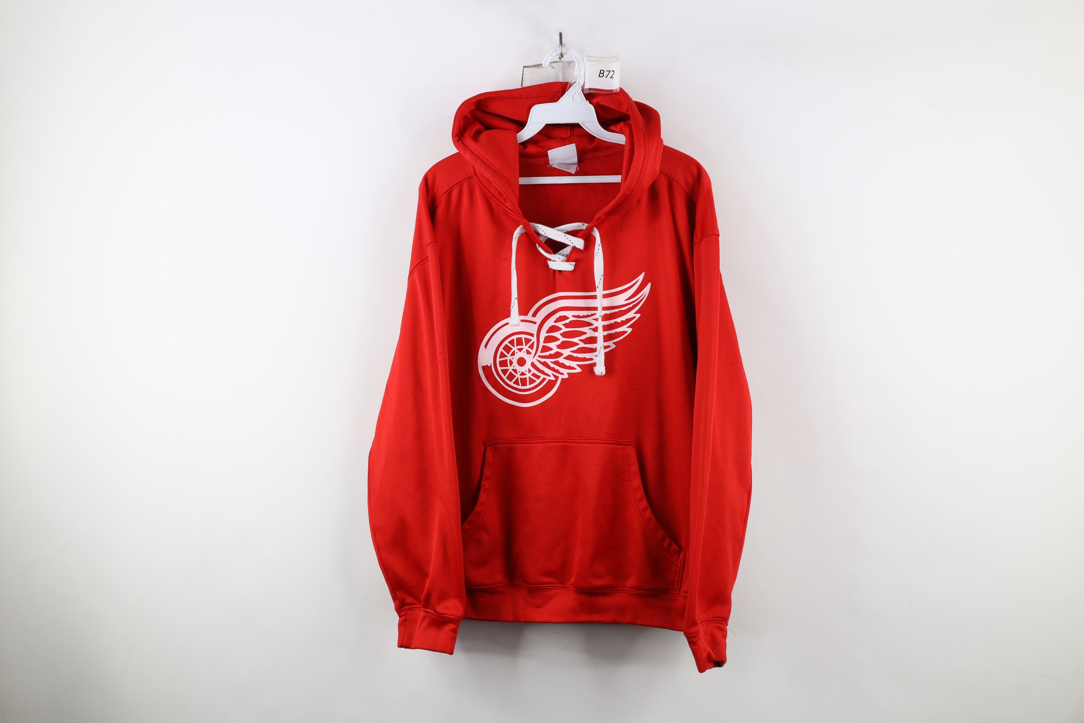 Vintage Y2K NHL Detroit Red Wings Hockey Jersey Hoodie Sweatshirt Size US L / EU 52-54 / 3 - 1 Thumbnail