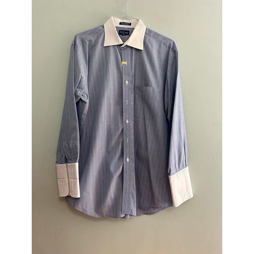 Paul Fredrick Paul Fredrick blue glen check plaid button down size 17 Size US XL / EU 56 / 4 - 2 Thumbnail