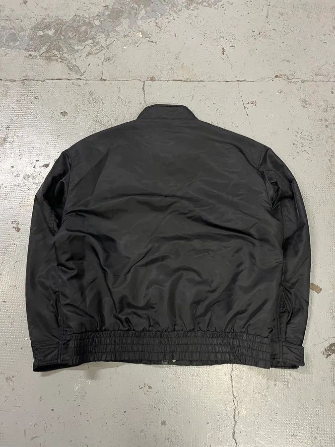 Moschino 2010s Moschino Black Nylon Ribbed Cuff Bomber Jacket Size US M / EU 48-50 / 2 - 7 Thumbnail