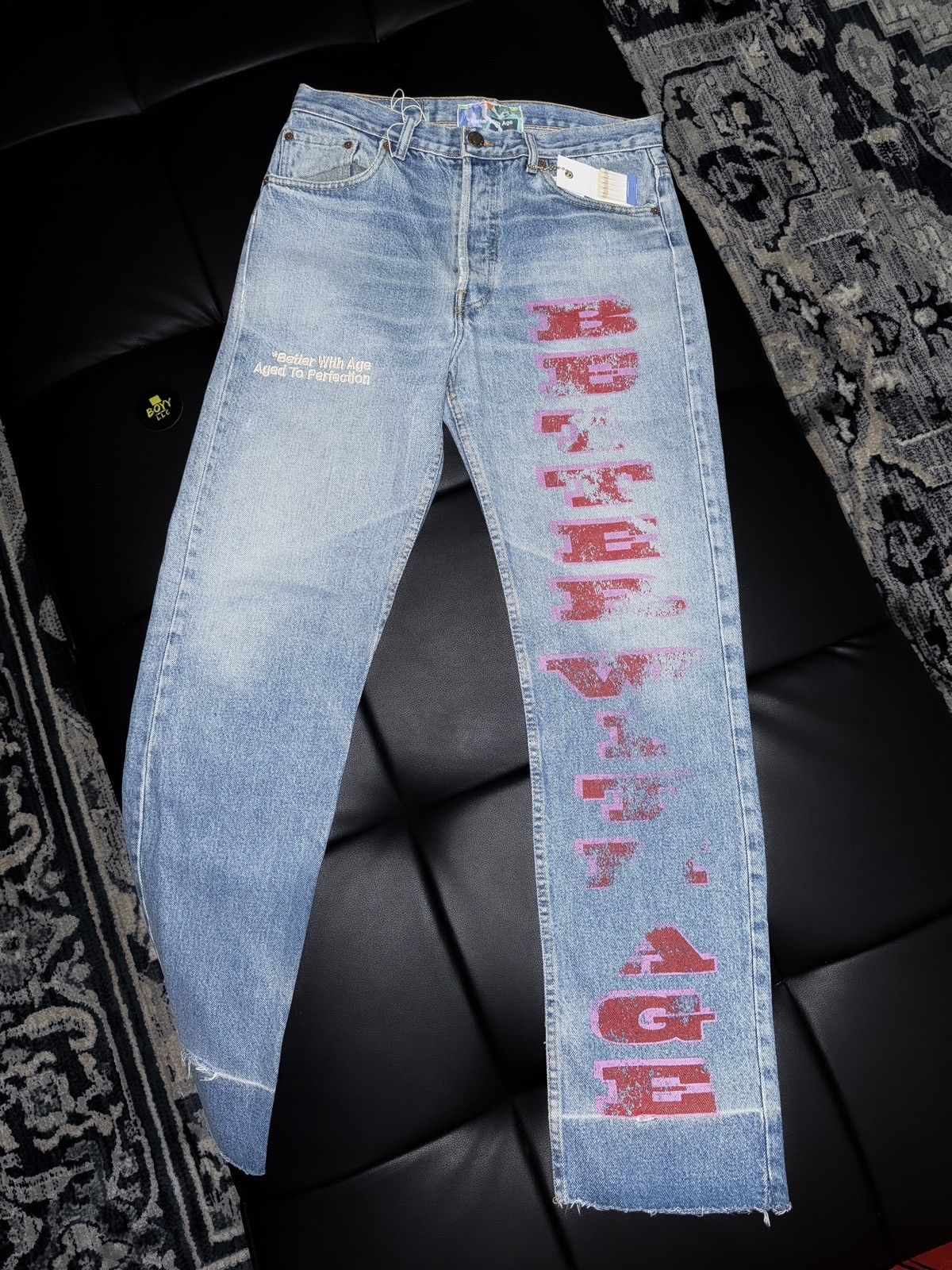 Better With Age Better with age logo jeans Size US 34 / EU 50 - 1 Thumbnail