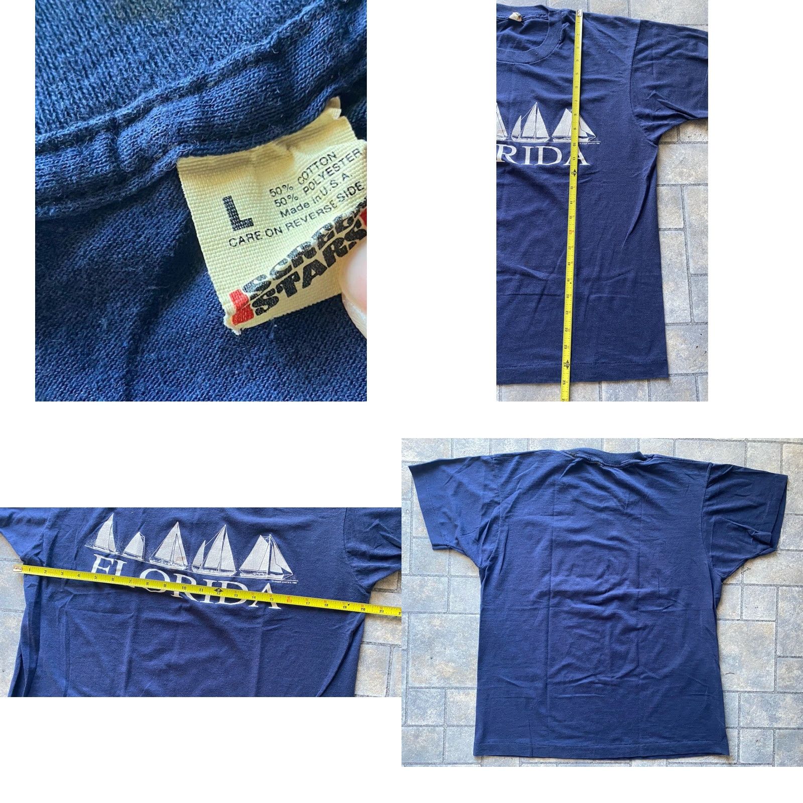 Vintage VINTAGE Screen Stars T-Shirt Men L Florida 1980s USA Short Sleeve See Photos Florida Vintage 1980s Mens L Size US L / EU 52-54 / 3 - 8 Thumbnail