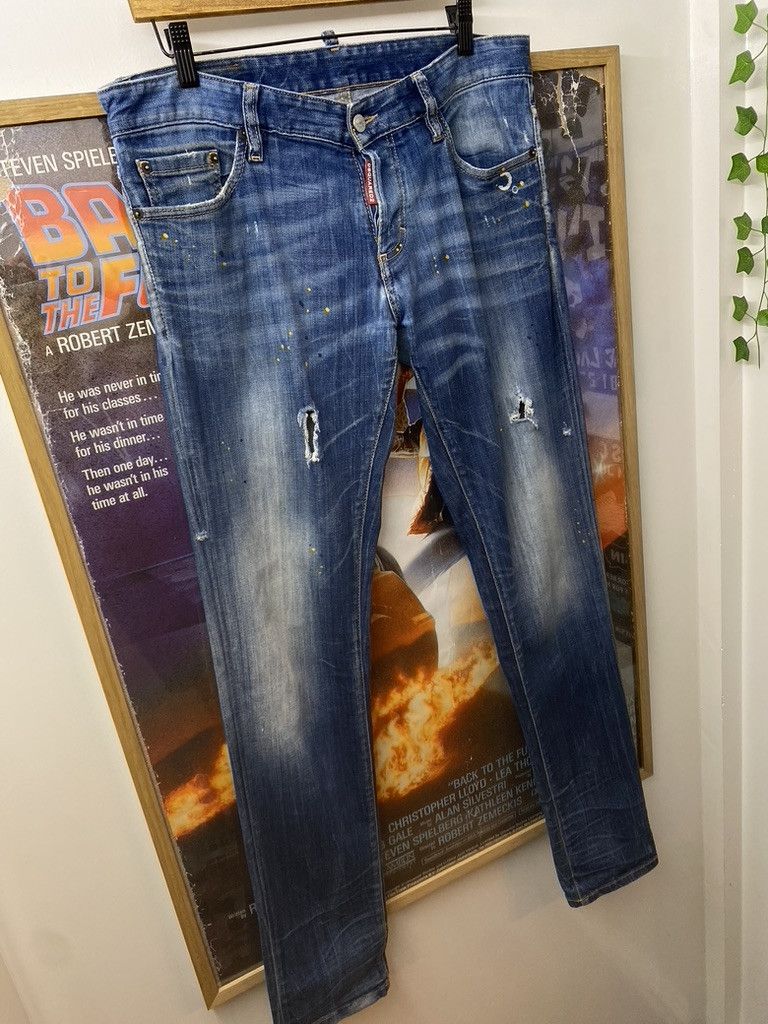 Dsquared2 SS15 Dsquared² Distressed Paint Splattered CG Denim Jeans Size US 32 / EU 48 - 5 Thumbnail