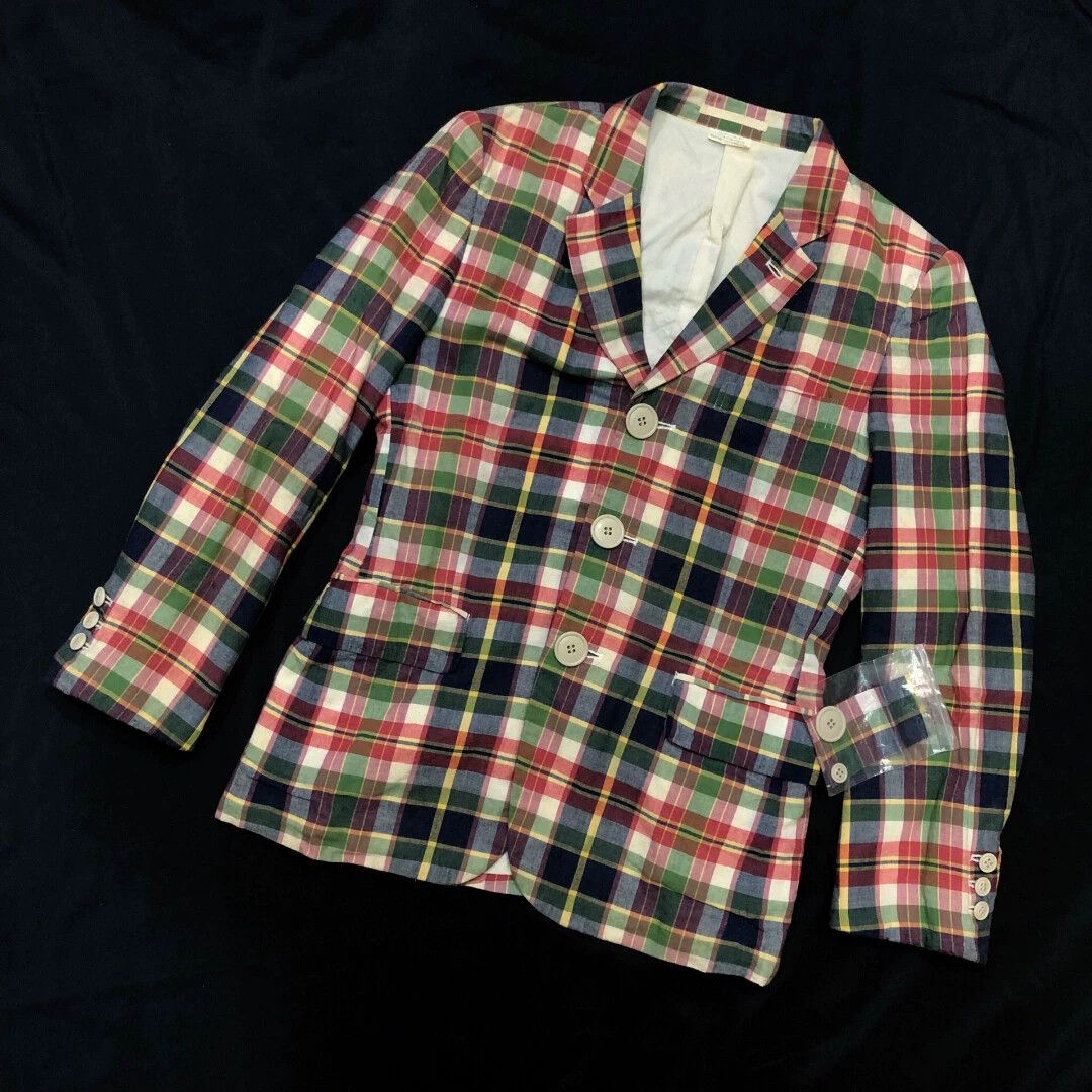 Comme des Garcons CDG 08SS Super Imposition Check Jacket S Unisex Size US S / EU 44-46 / 1 - 3 Thumbnail