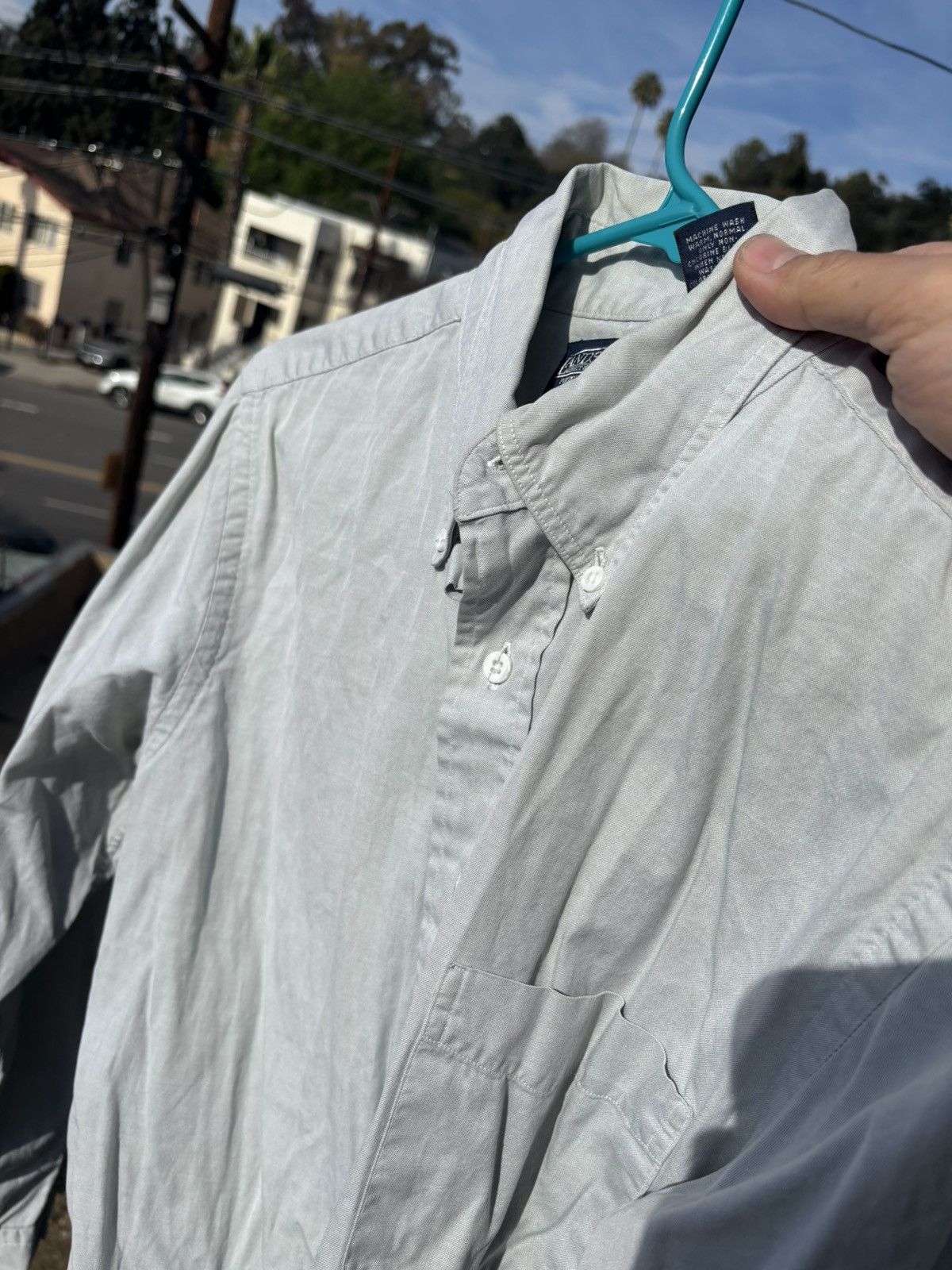 Lands' End Vintage Lands' End shirt mint green Size US M / EU 48-50 / 2 - 5 Thumbnail