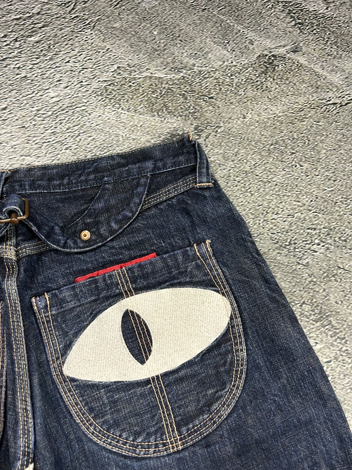 Evisu Evisu Yamane face jeans vintage selvedge denim Japan RARE Size US 33 - 3 Thumbnail