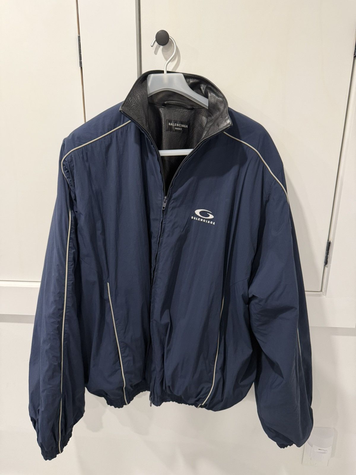 Balenciaga FW4 Reversible Leather Track Jacket $5k