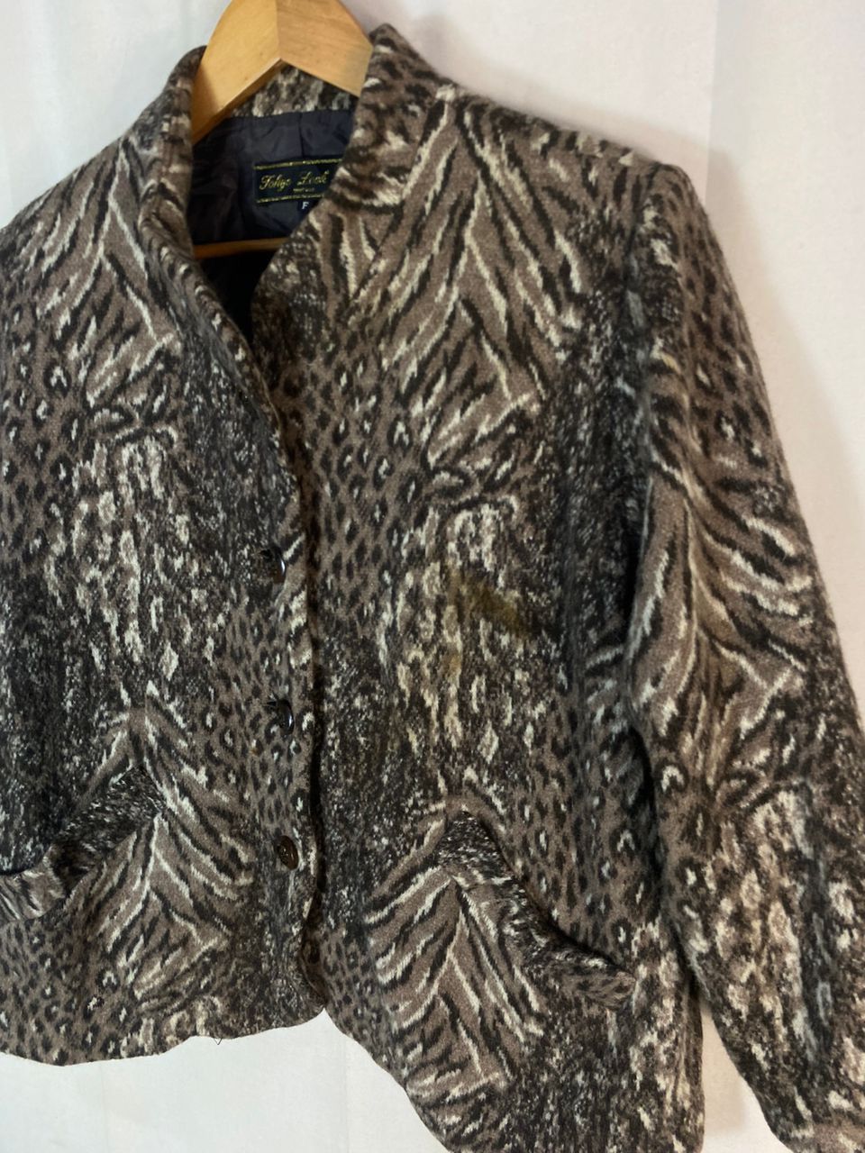 Japanese Brand Leopard fullprint button up jacket by Tokyo look Size L / US 10 / IT 46 - 4 Thumbnail