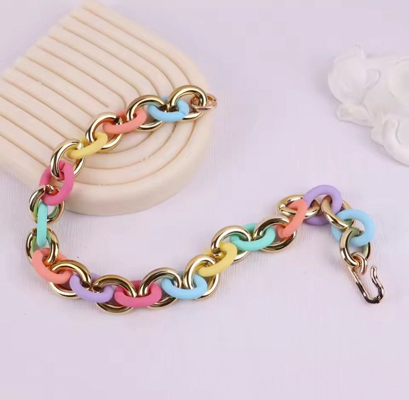 Other Y2K Acrylic Chain Choker Necklace Size ONE SIZE - 1 Thumbnail