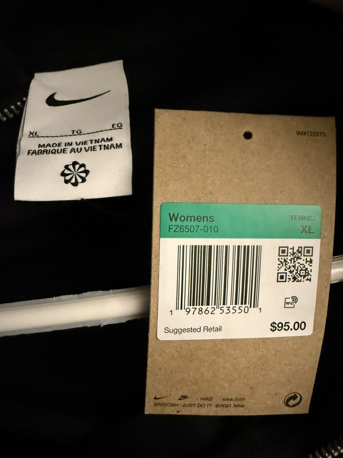 Nike NikeCourt Heritage Windrunner Size XL / US 12-14 / IT 48-50 - 5 Thumbnail