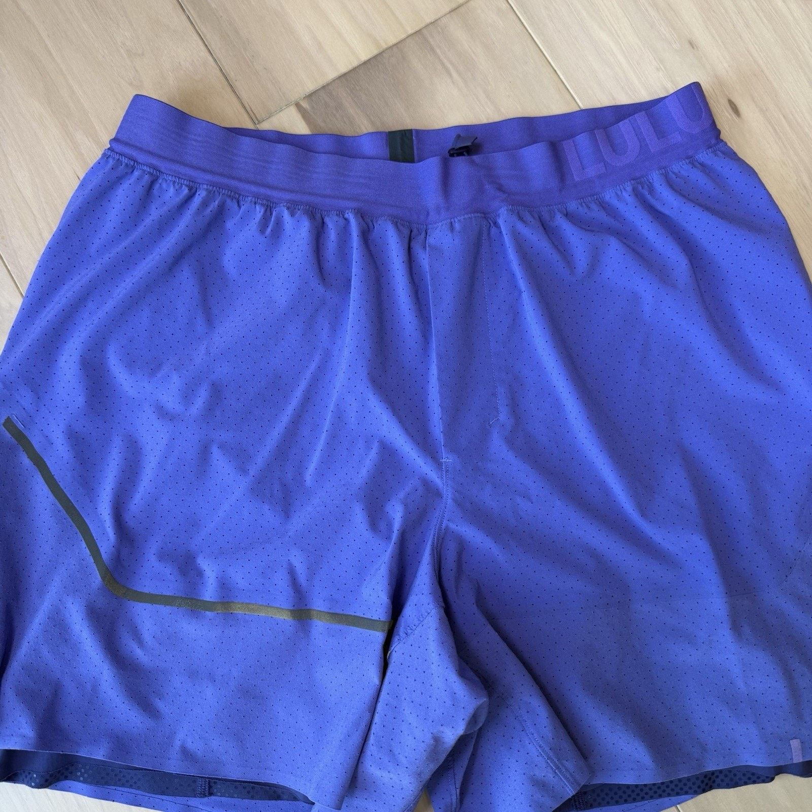 Lululemon Lululemon Surge Shorts Large Purple Lined Workout Athleisure Size US 28 / EU 44 - 3 Thumbnail