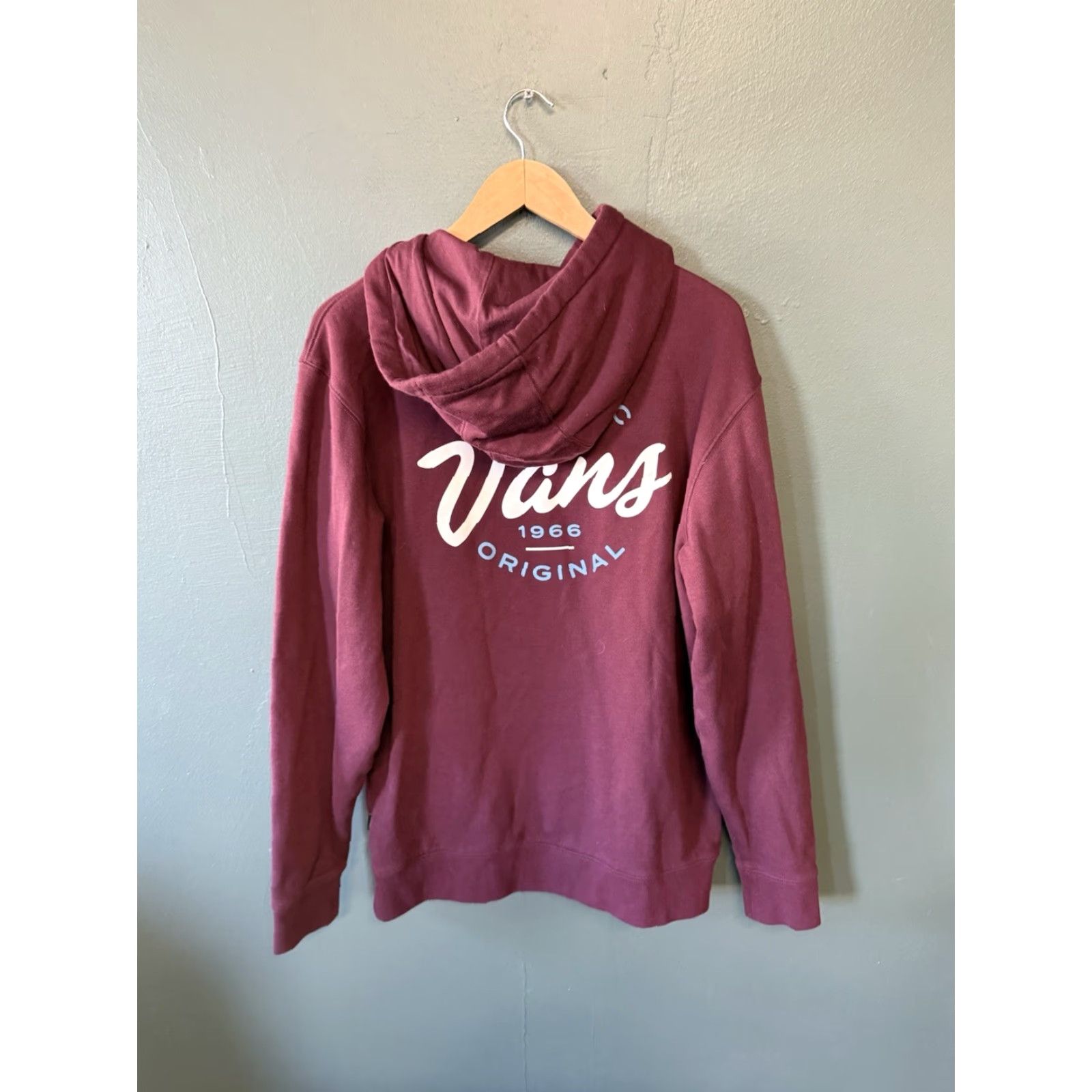 Vans Vans Mens Red Hooded Pullover Sweatshirt Hoodie Size L Size US L / EU 52-54 / 3 - 2 Thumbnail