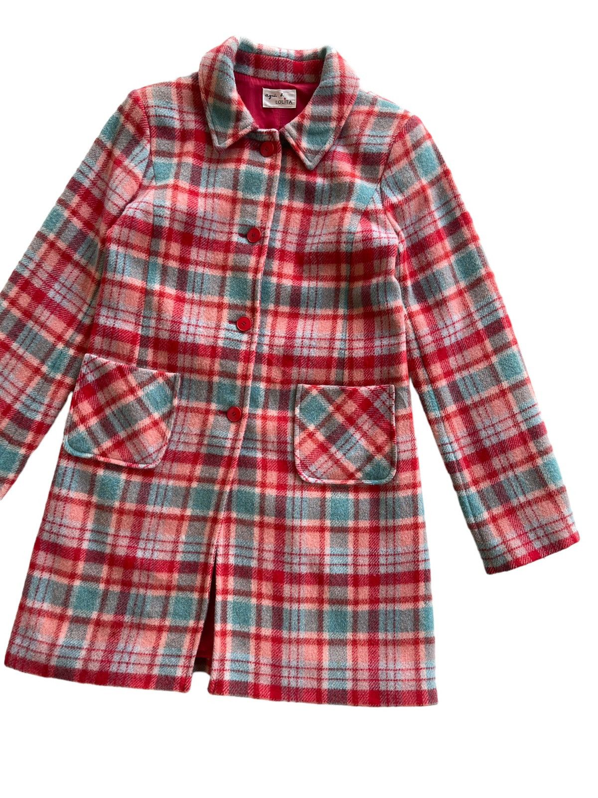 agnes b. 2006 Agnes B. Wool Tartan Chester Coat Size S / US 4 / IT 40 - 4 Thumbnail
