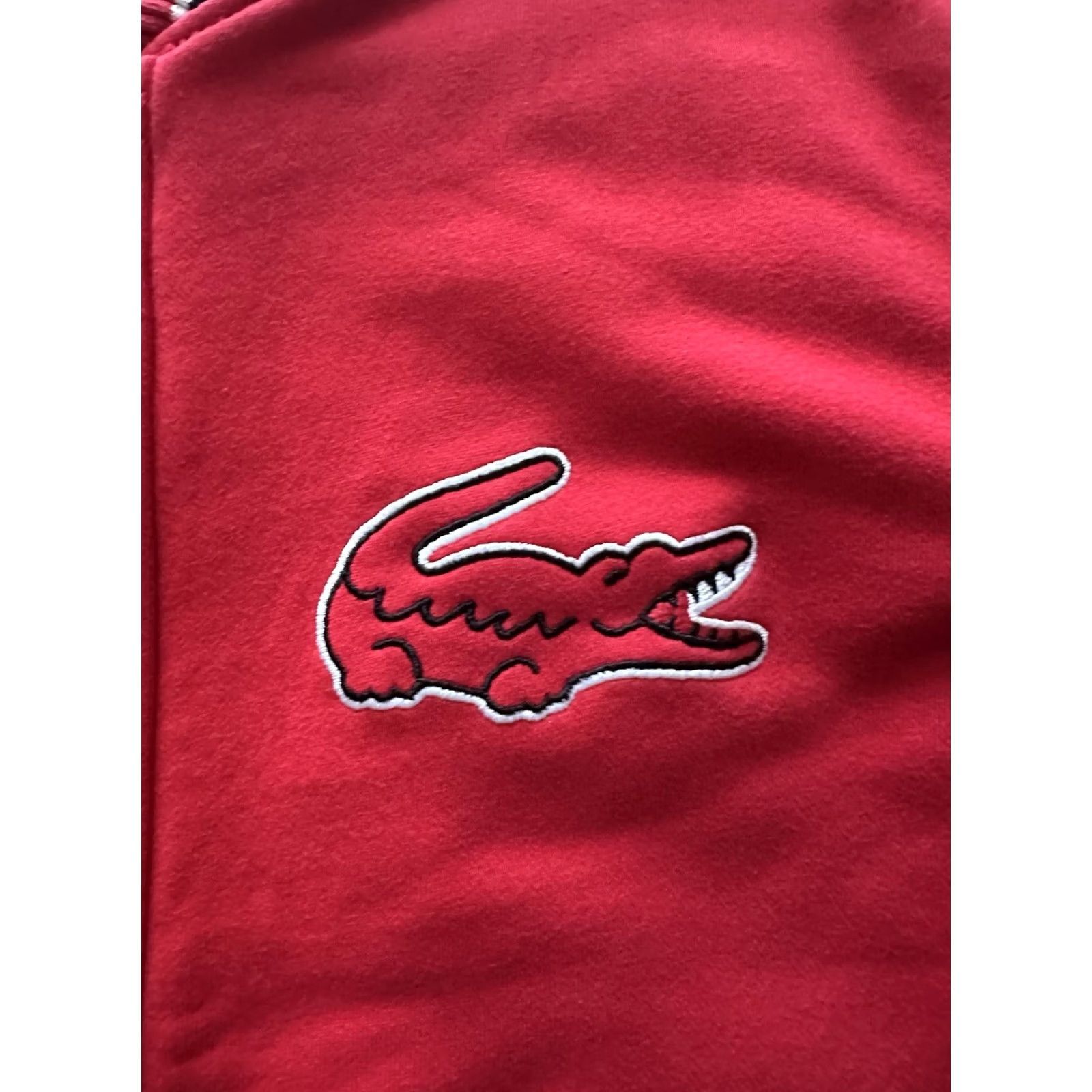 Lacoste Lacoste Varsity Jacket Shirt Jacket Men 50 Red/Black Classic Band Collar Pockets Casual Vintage No Size US M / EU 48-50 / 2 - 3 Thumbnail
