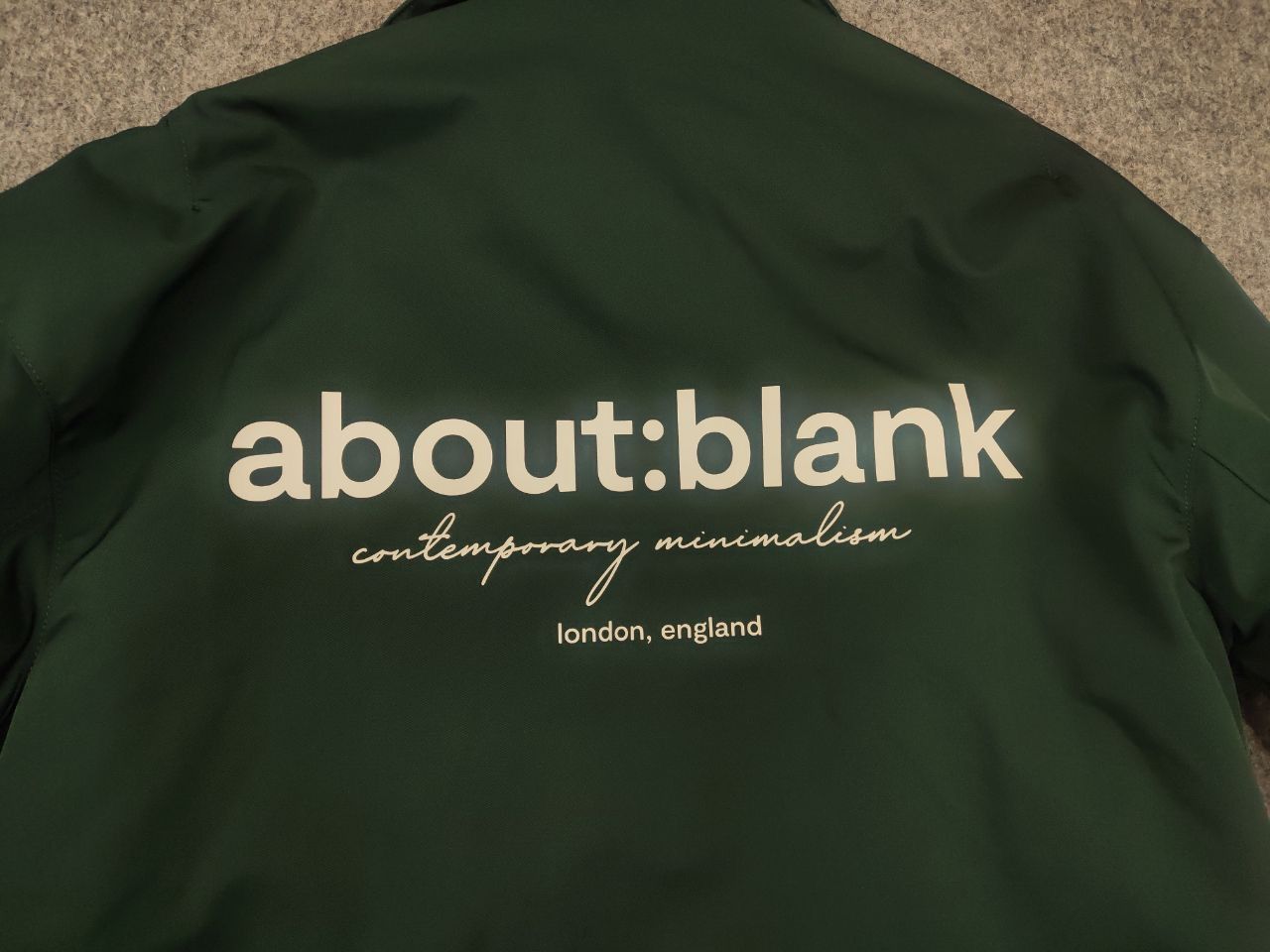 About:Blank About:blank Design Men's Box Logo Cropped Jacket Epsom Green Size US XS / EU 42 / 0 - 12 Thumbnail