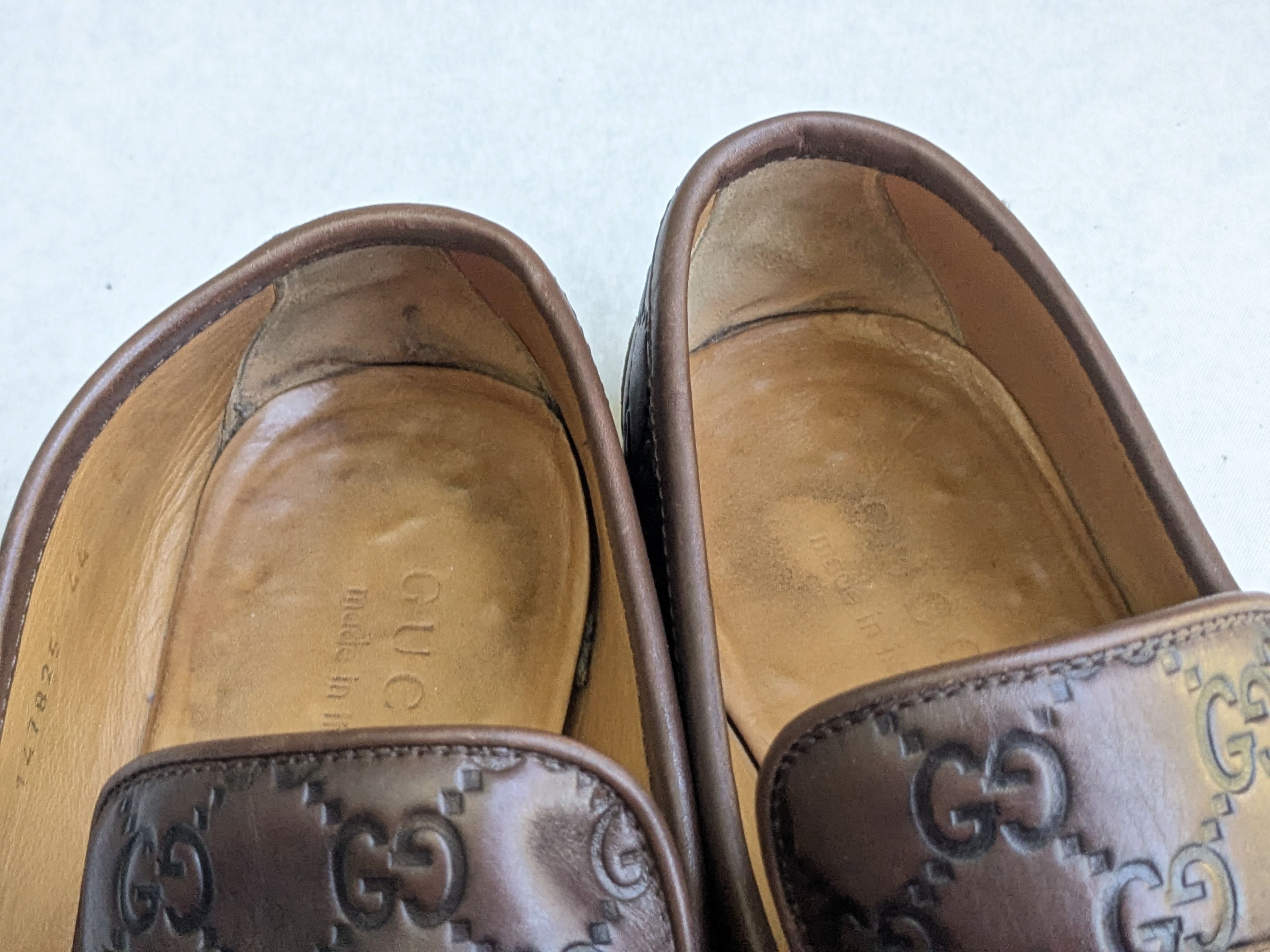 Gucci Gucci Horsebit Loafers Brown Monogram Leather 11 GG Logo Size US 11 / EU 44 - 2 Thumbnail