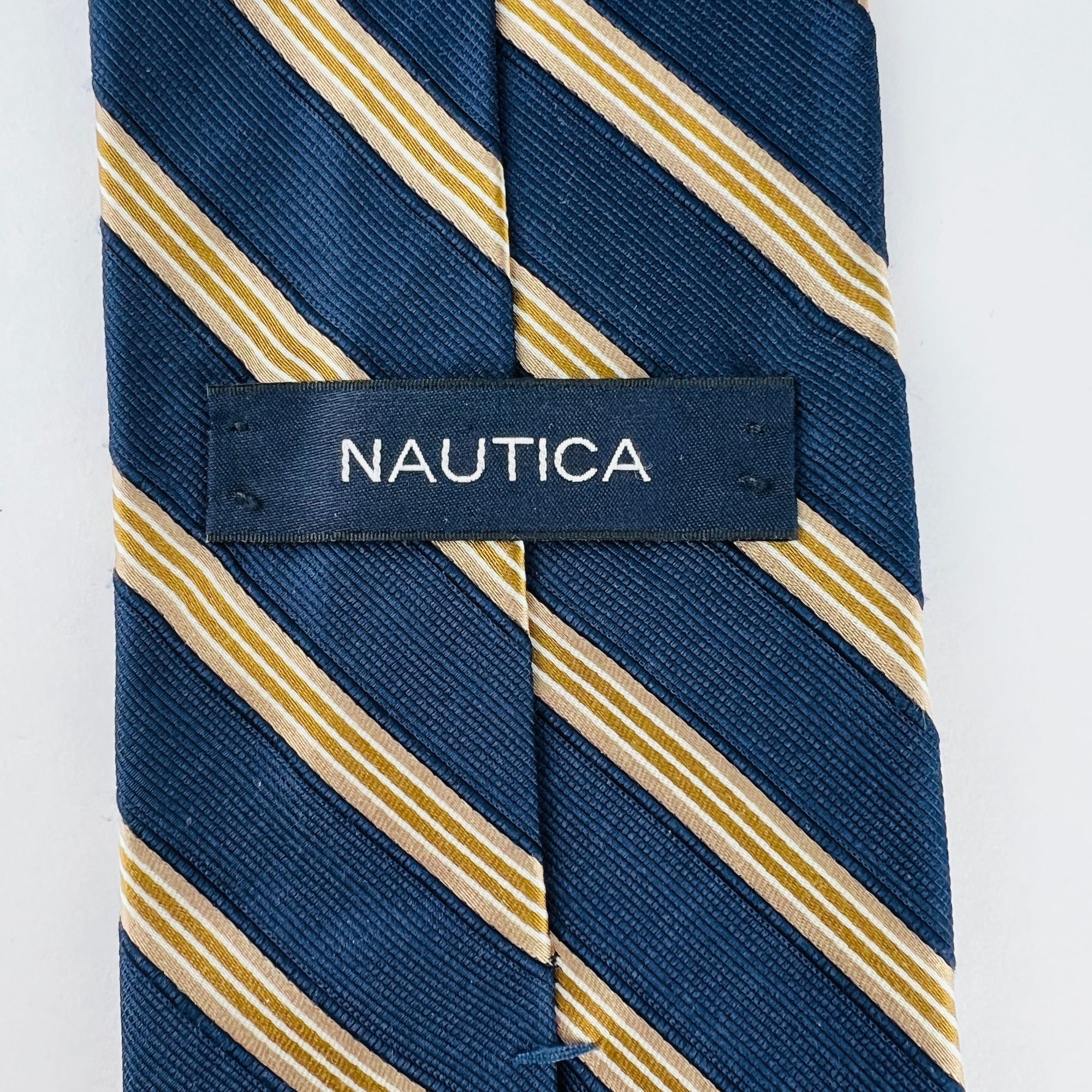 Nautica Nautica 100% Imported Silk Necktie Tie Size ONE SIZE - 4 Thumbnail