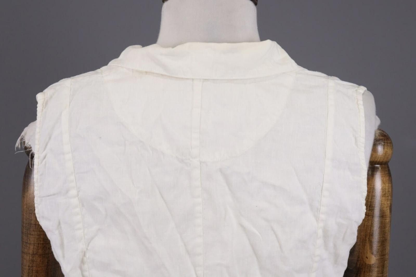 120% Lino 120% Lino White Linen Vest Cardigan Sweater Size 44 Size M / US 6-8 / IT 42-44 - 9 Thumbnail