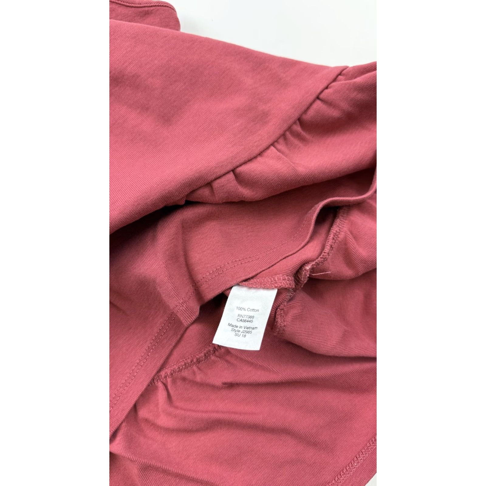 J.Crew VINTAGE J.Crew Shirt Womens XS Mauve Ruffle Hem Peplum Camisole Tank 100% Cotton J2985 Size XS / US 0-2 / IT 36-38 - 3 Thumbnail