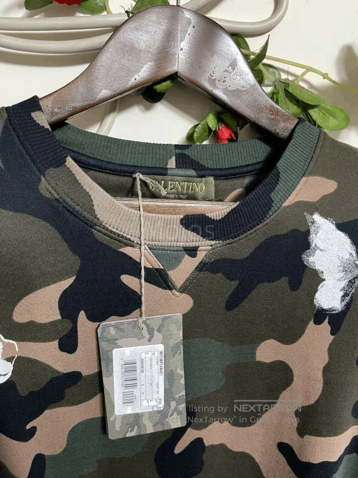 Valentino Valentino Butterfly Pattern Camo Sweatshirt. Size US M / EU 48-50 / 2 - 4 Thumbnail