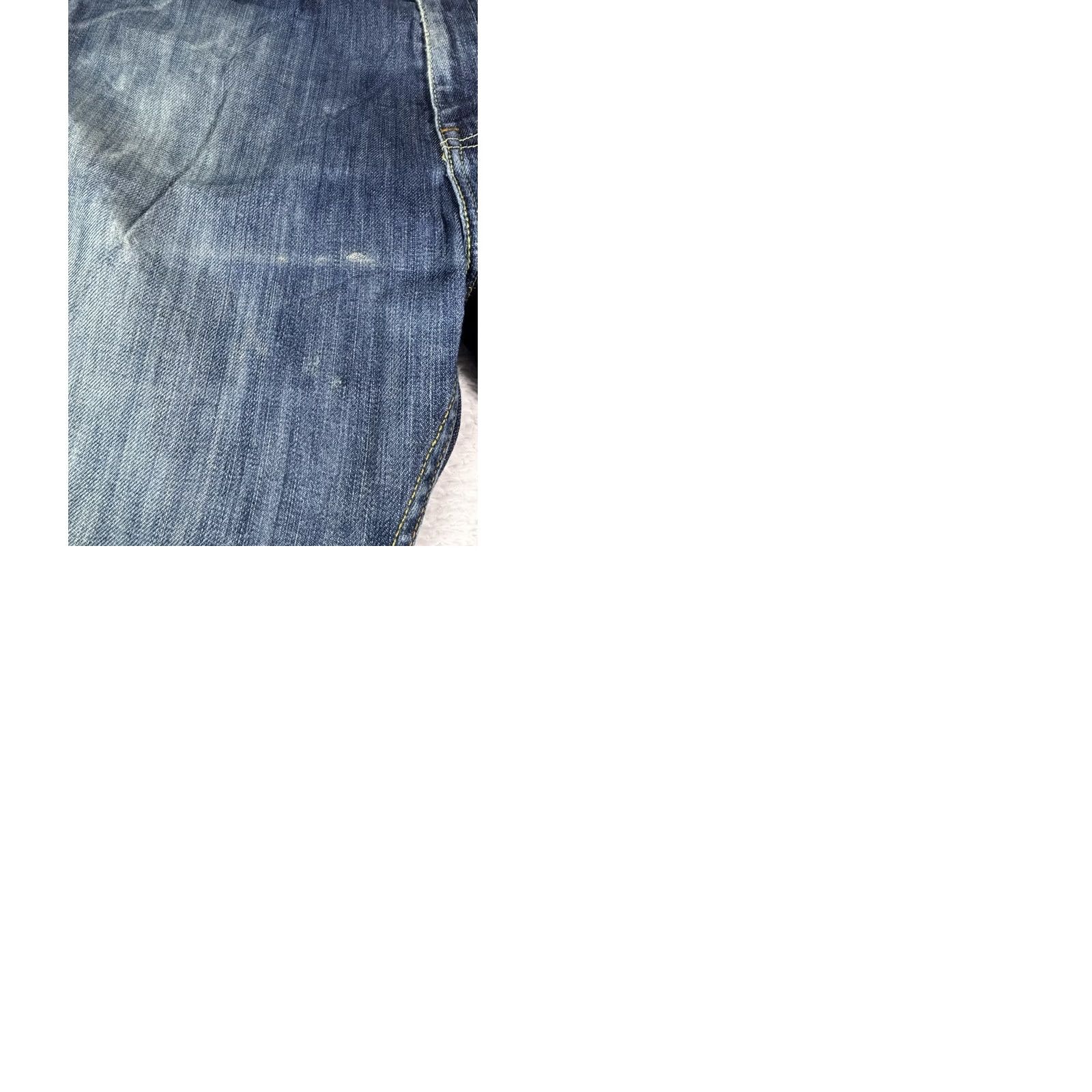 Levi's VINTAGE Levi's 504 Jeans Mens Size 33x34 Blue Distressed Denim Straight Regular Waist 33 Inseam 34 USA College Retro Cowboy USA Levi's 500 Series Size US 33 - 10 Thumbnail