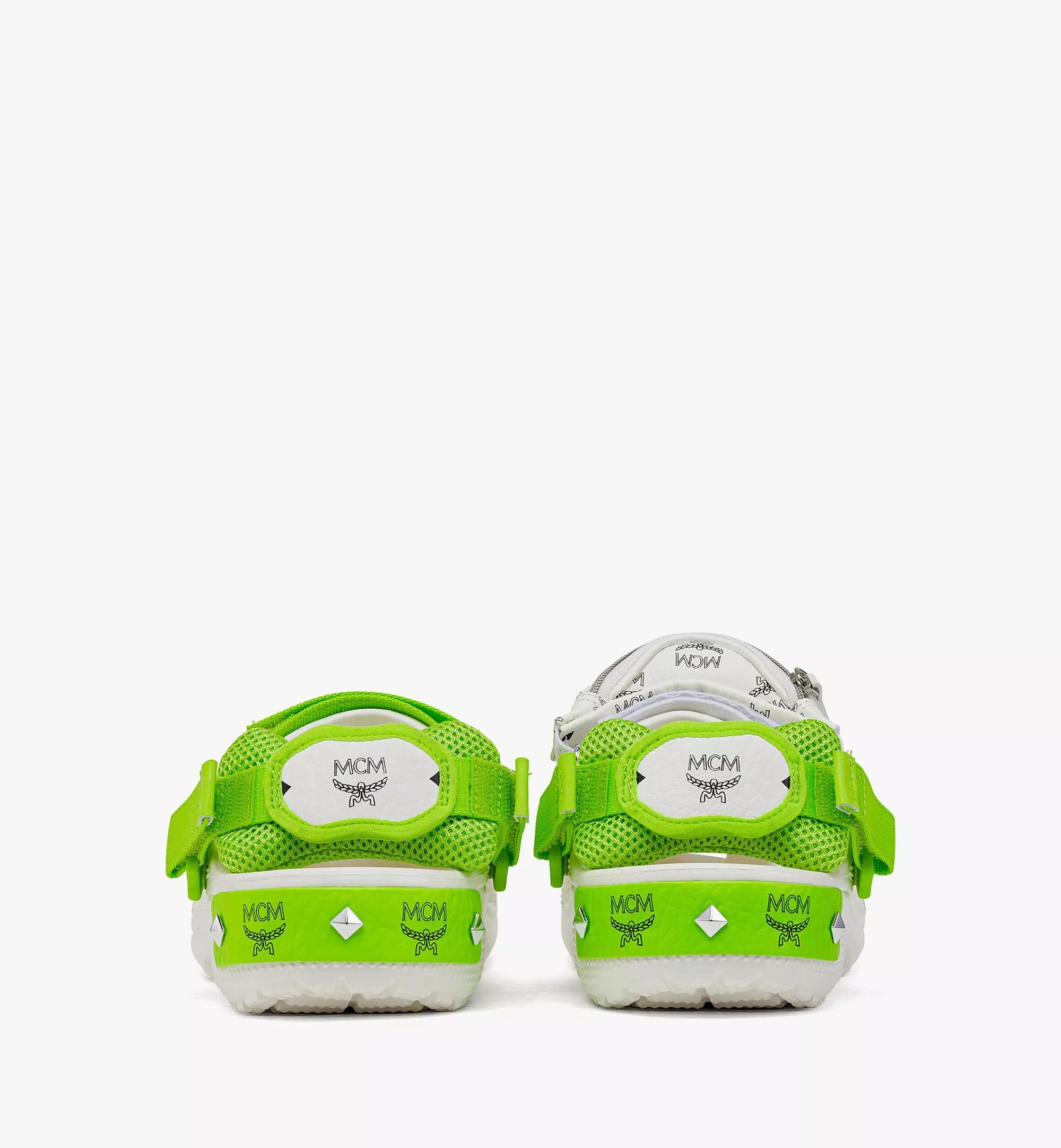 Crocs × MCM o1mt1gz0525 Crocs Sandals in White/Green Size US 6.5 / IT 36.5 - 3 Thumbnail