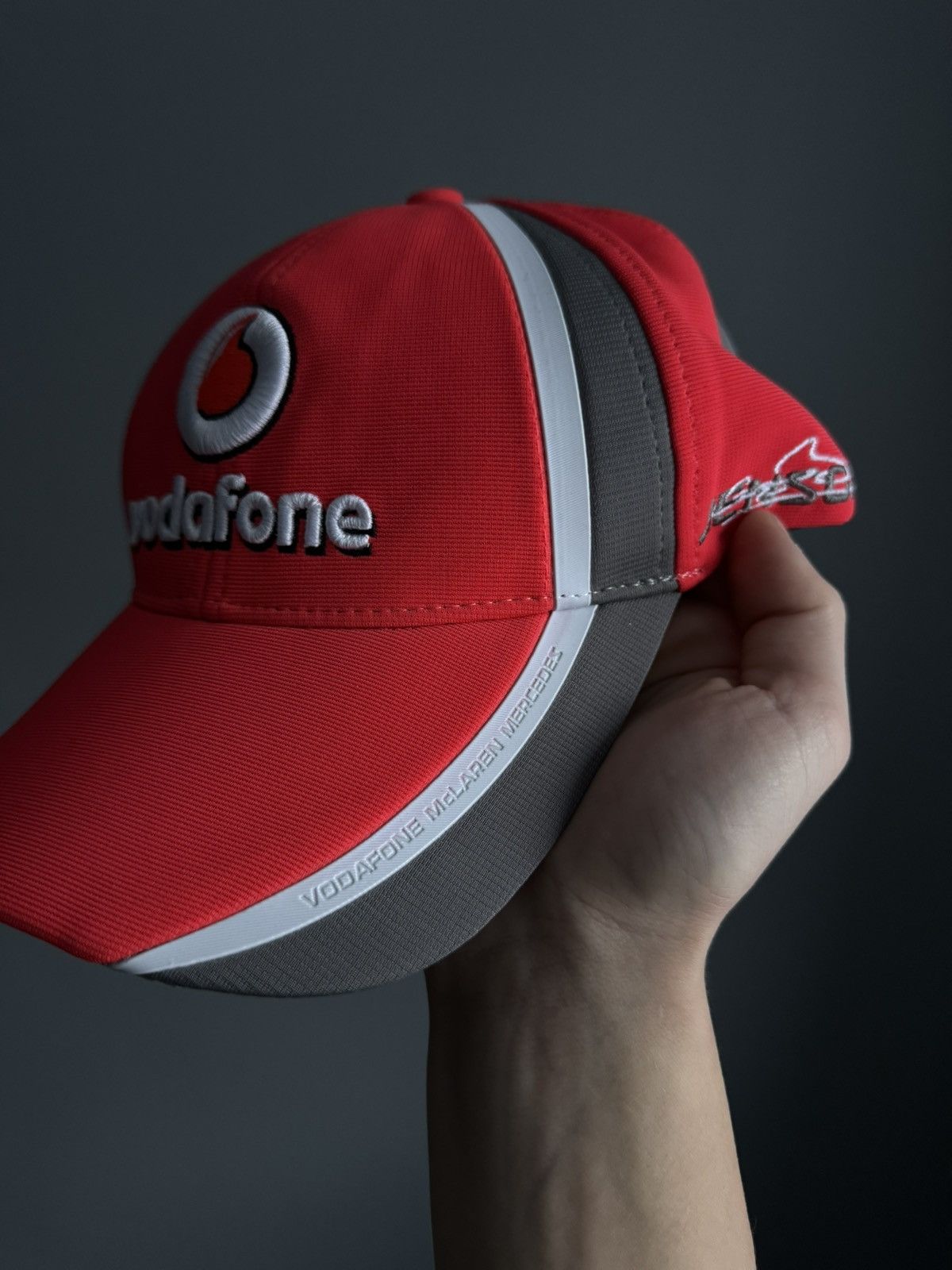 Vintage Vintage Vadafone McLaren Mercedes F1 Racing Cap Size ONE SIZE - 5 Thumbnail