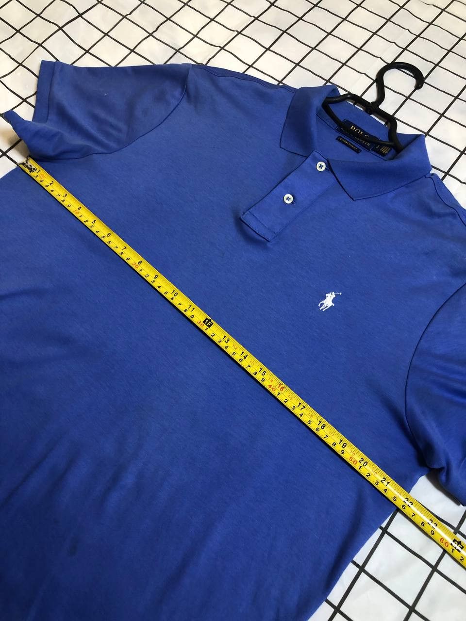 Polo Ralph Lauren Vintage Polo Ralph Lauren Large Blue Custom fit polo shirt Size US L / EU 52-54 / 3 - 8 Thumbnail