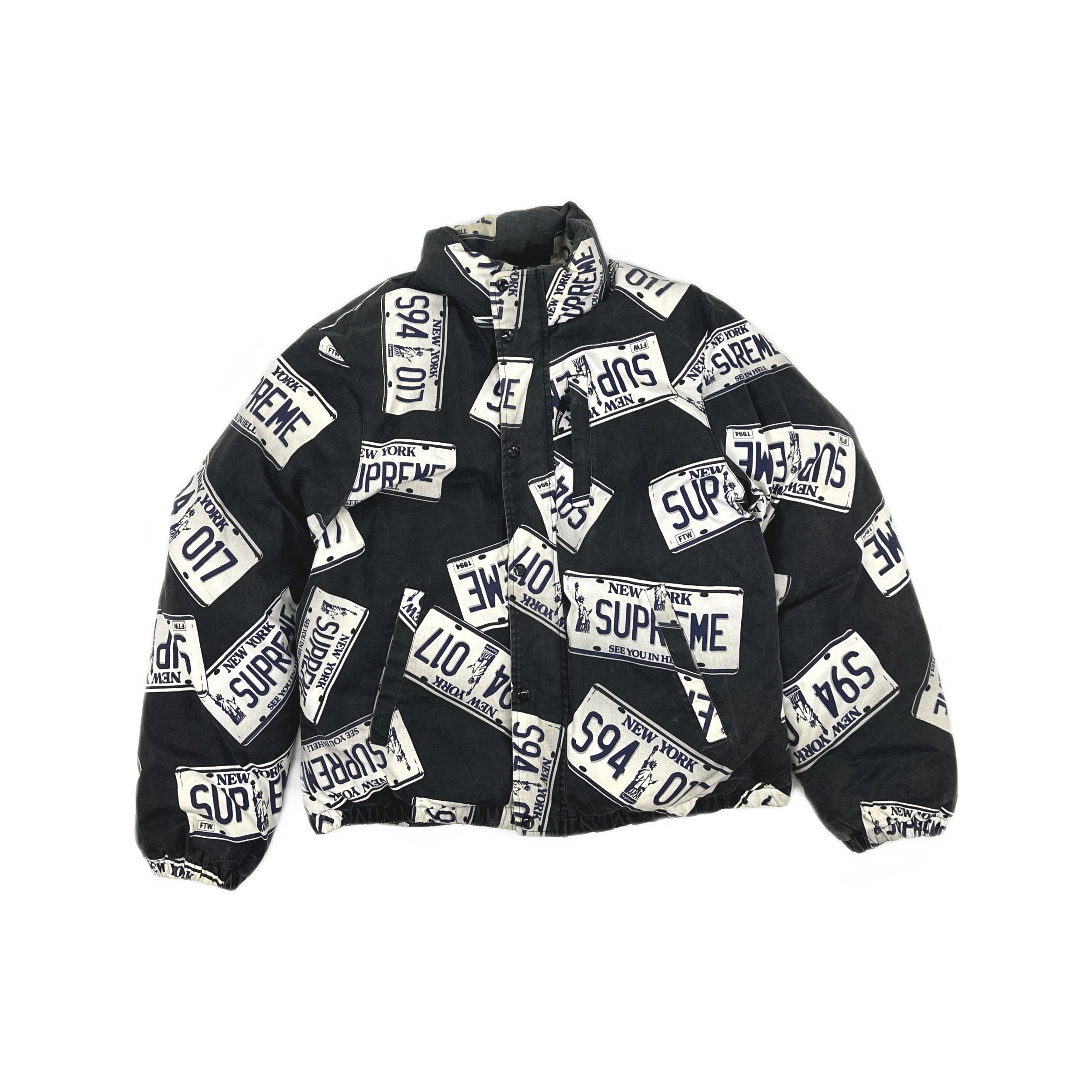 Supreme Supreme Stars Zip Stadium Jacket Black Yellow Large | Grailed