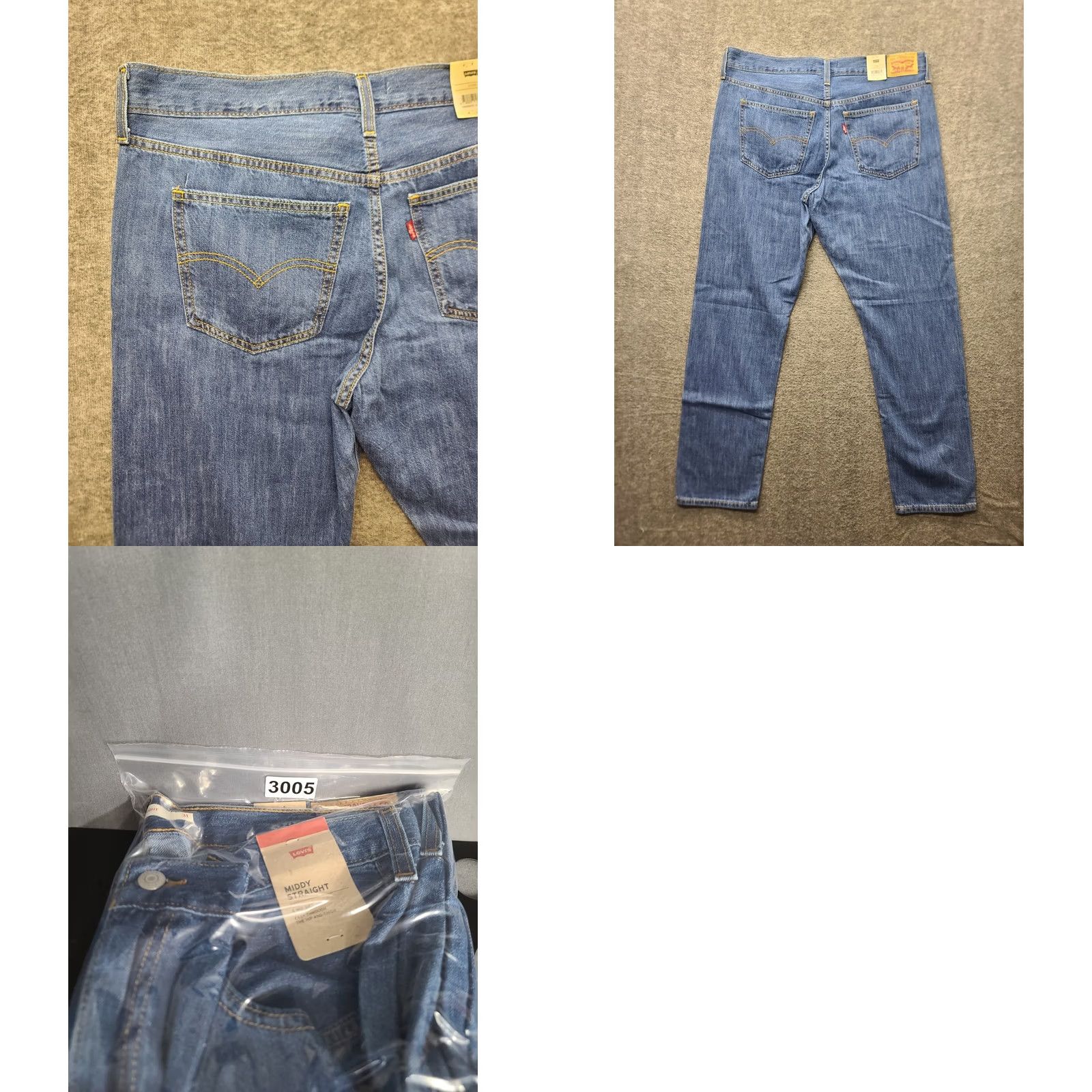 Levi's Levi's Jeans Womens 31x30 Slim Fit Straight Leg Mid Rise Stretch Denim Blue Size 24" / US 00 / IT 34 - 10 Thumbnail