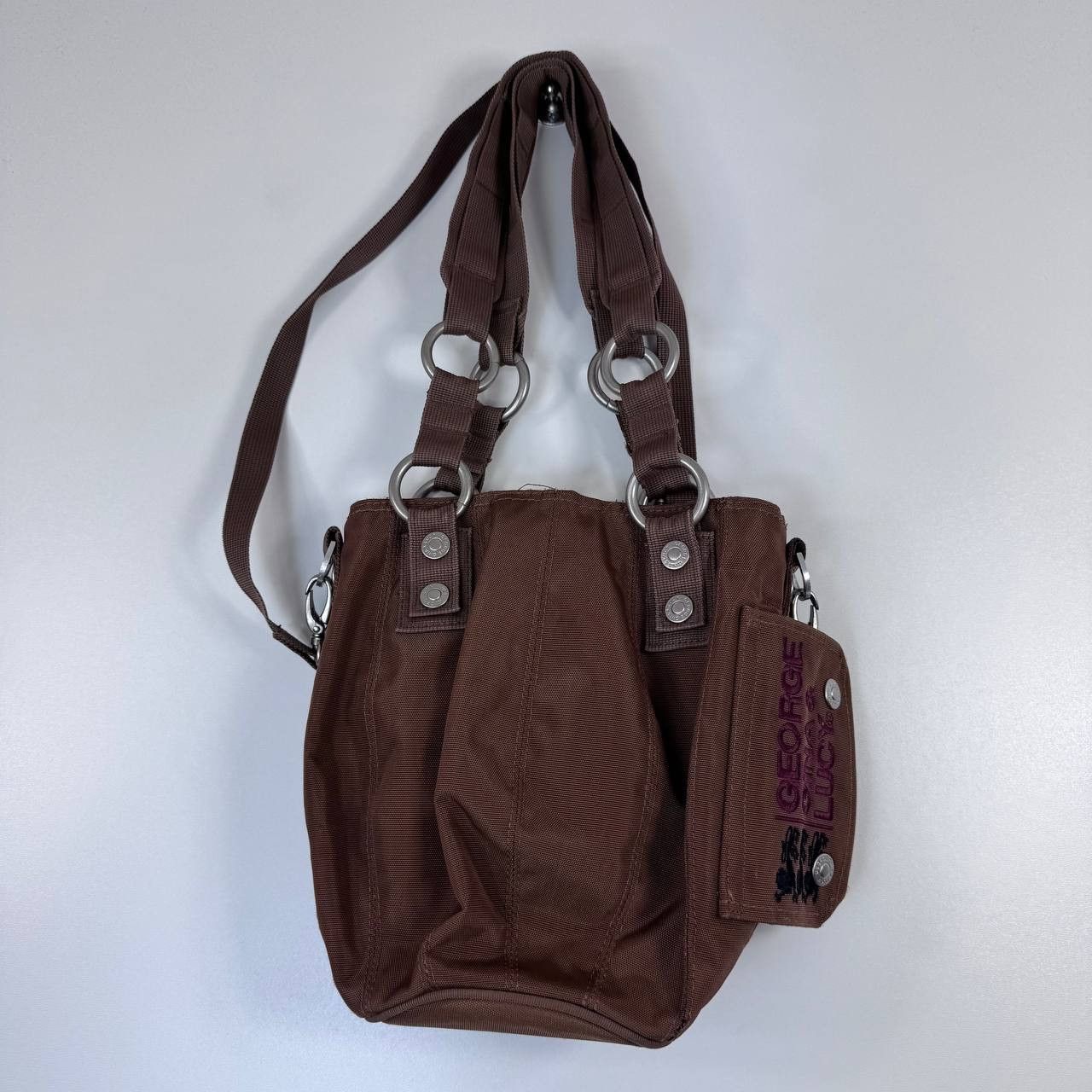 George Gina & Lucy George Gina Lucy Puffy Punchbag Shoulder Bag Brown Womens Size ONE SIZE - 1 Thumbnail