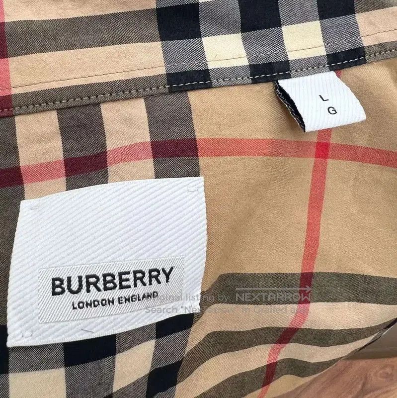 Burberry Burberry Khaki Cotton Men's Shirt. Size US L / EU 52-54 / 3 - 6 Thumbnail