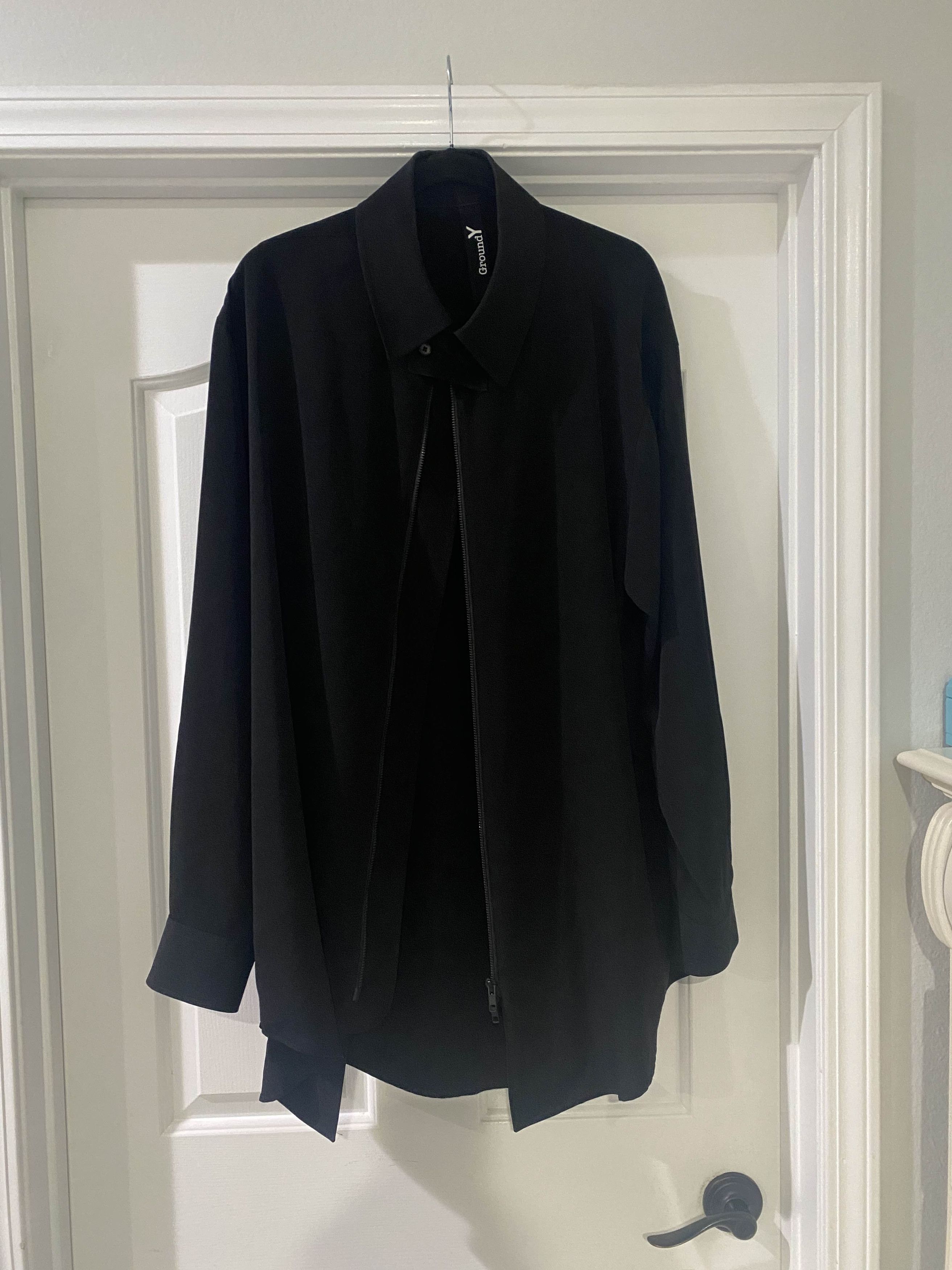 Yohji Yamamoto Ground Y Long Collared Jacket Size US L / EU 52-54 / 3 - 1 Thumbnail