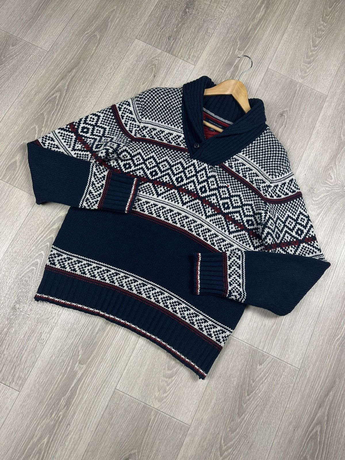 Tommy Hilfiger × Vintage Vintage Tommy Hilfiger Knit Cardigan Sweater Size US M / EU 48-50 / 2 - 3 Thumbnail