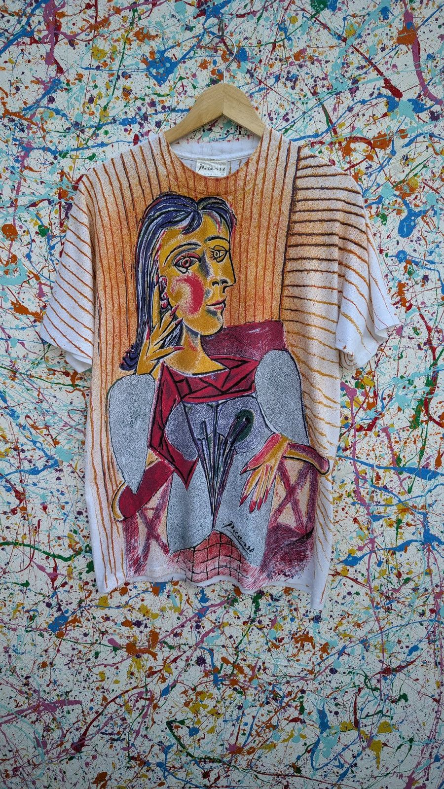 Other Vintage Picasso tshirt all over print AOP single stitch XL Size US XL / EU 56 / 4 - 1 Thumbnail