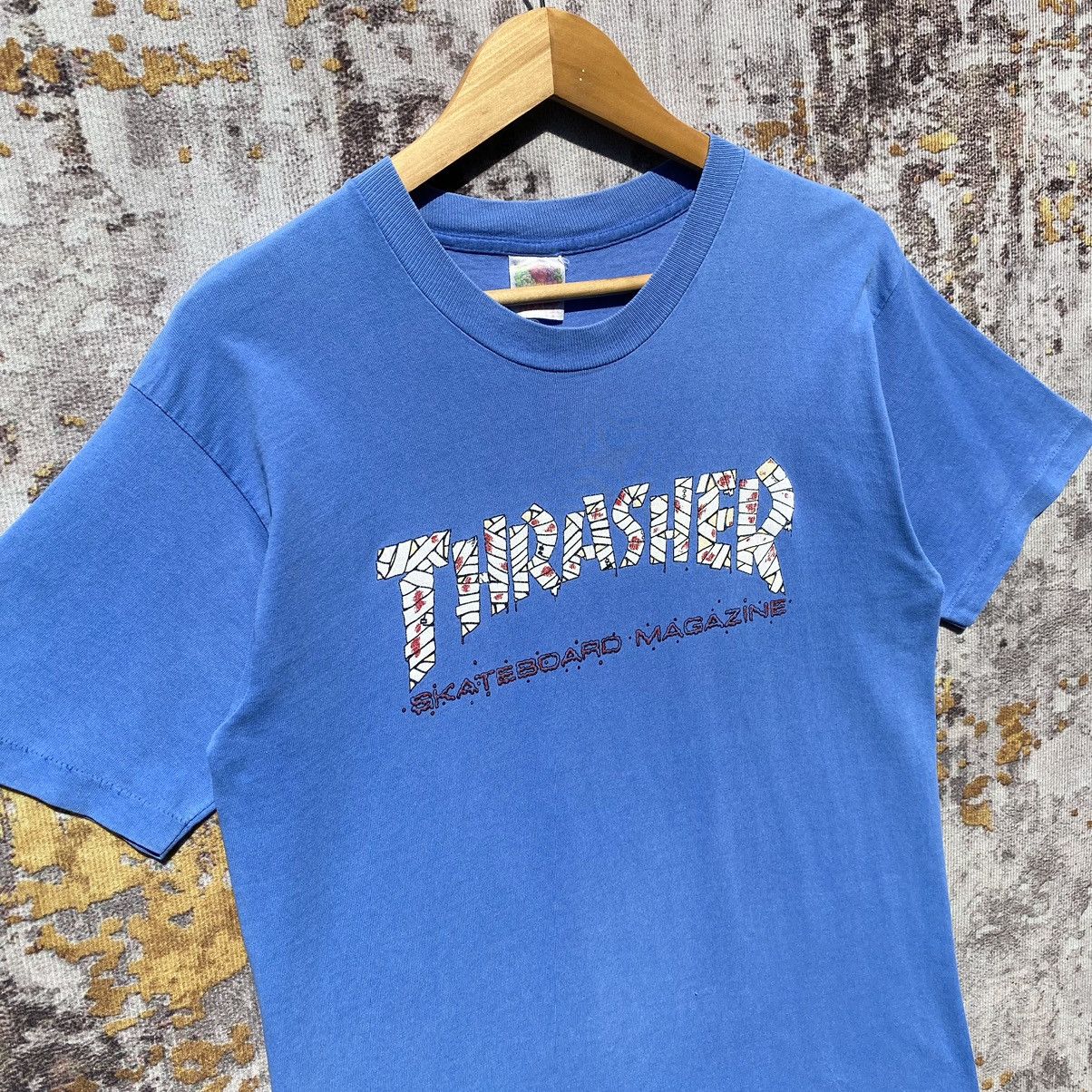 Thrasher Vintage 90s Thrasher Skateboard Magazine Shirt SunFaded Size US S / EU 44-46 / 1 - 5 Thumbnail