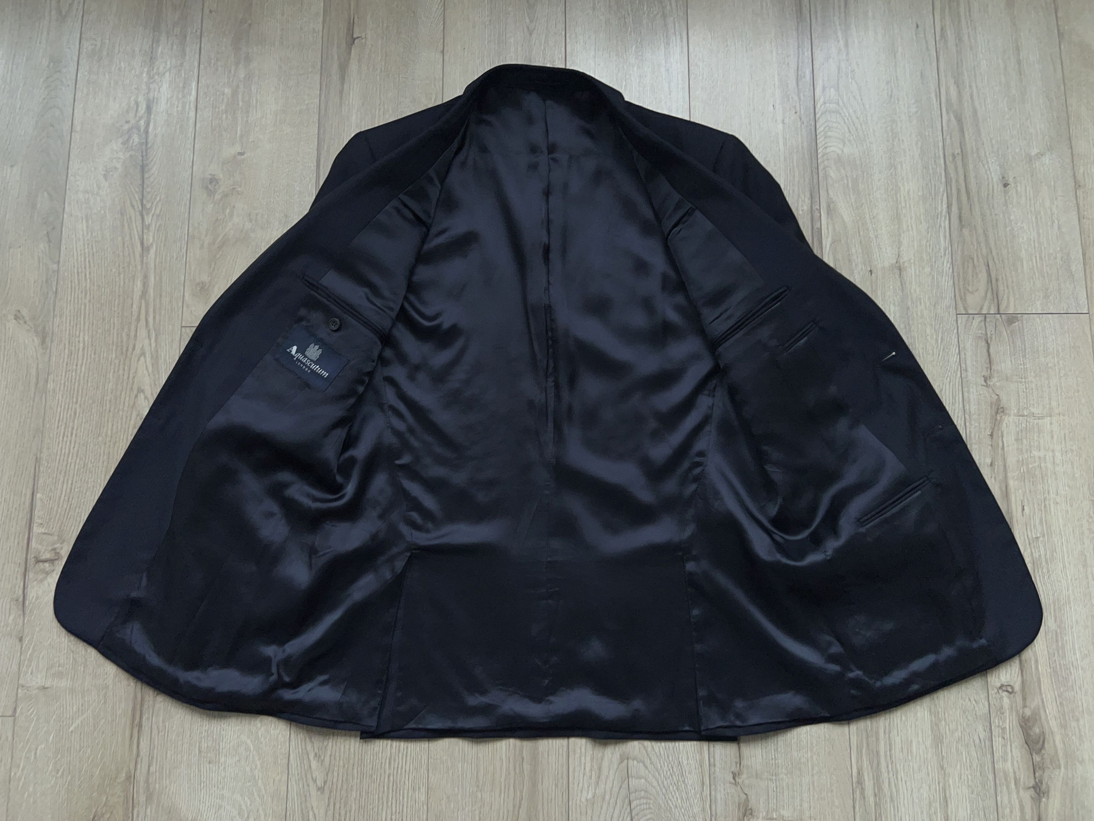Aquascutum × Designer London Suit 2 Piece Blazer Sport Coat Pants Trousers 42L 52L Size 42L - 10 Thumbnail