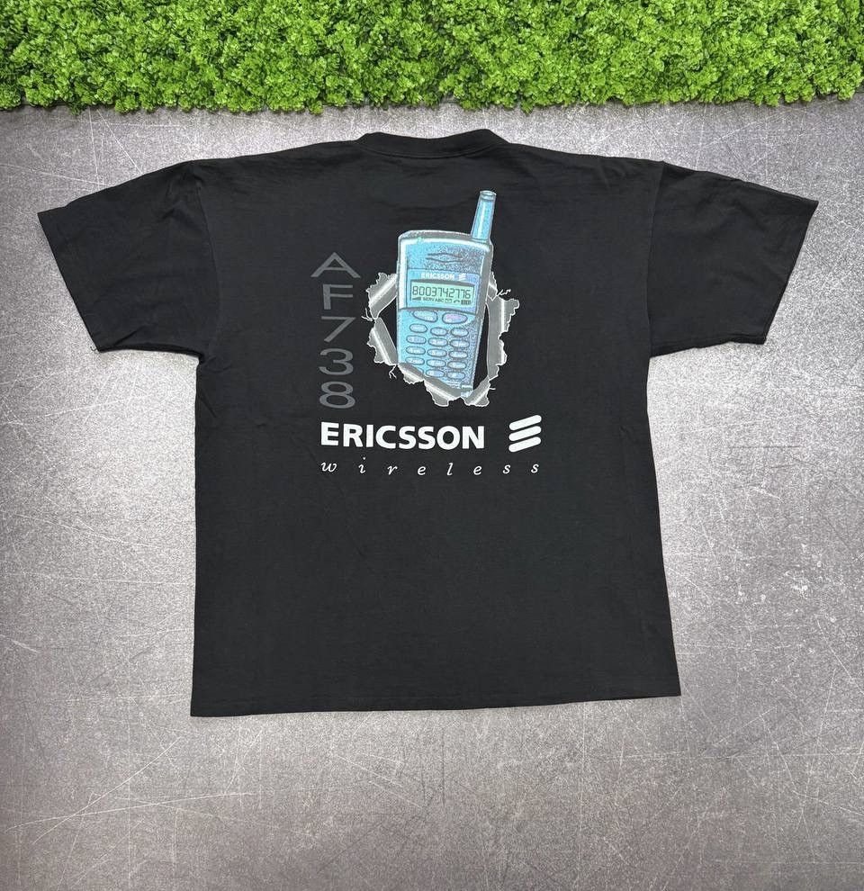 Vintage Vintage 1997 Sony Ericsson AF738 T Shirt Rare Japan Size US XL / EU 56 / 4 - 1 Thumbnail