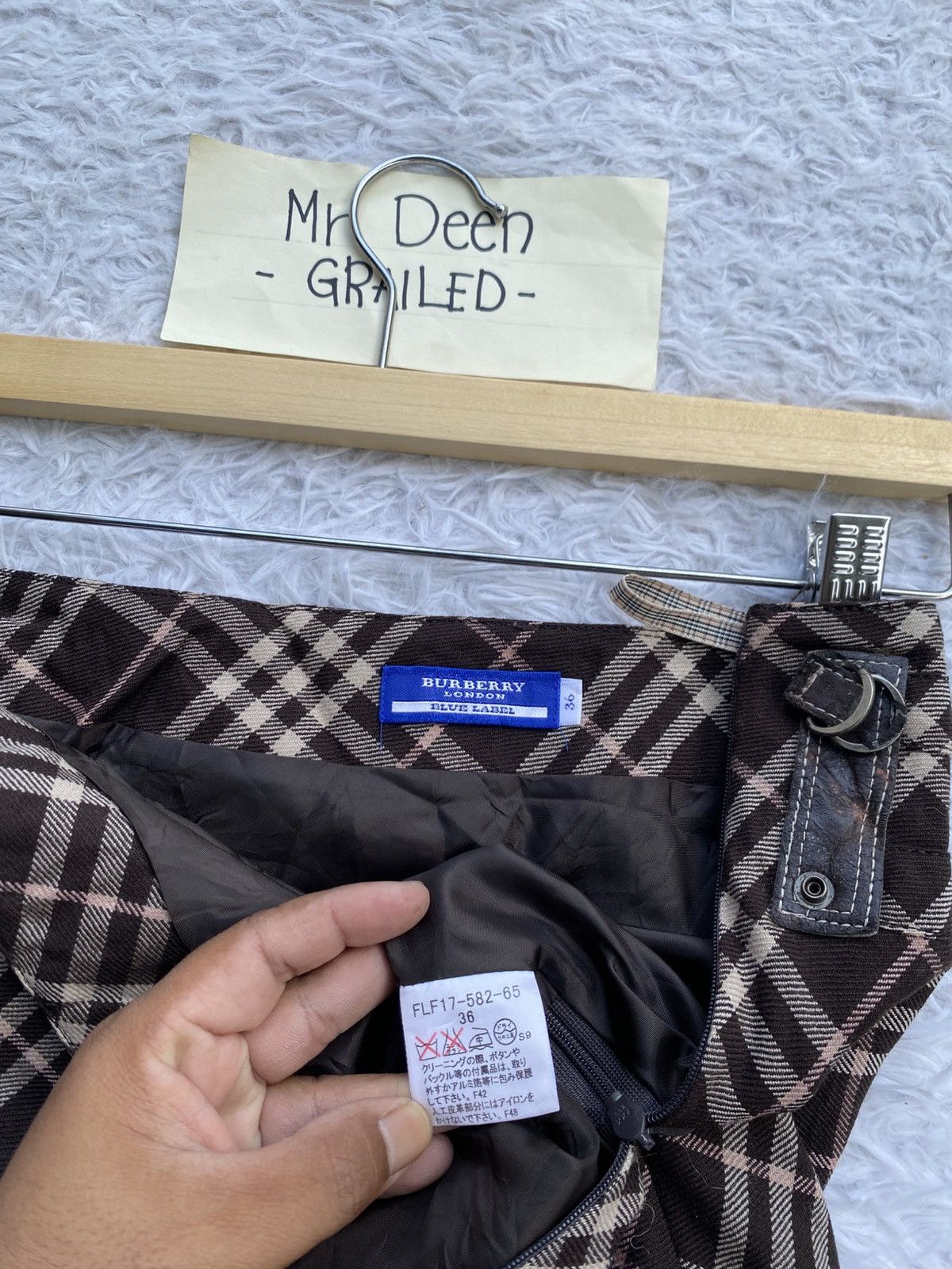 Burberry Rare Vintage Burberry Checkered Mini Skirt Size 28" / US 6 / IT 42 - 9 Thumbnail