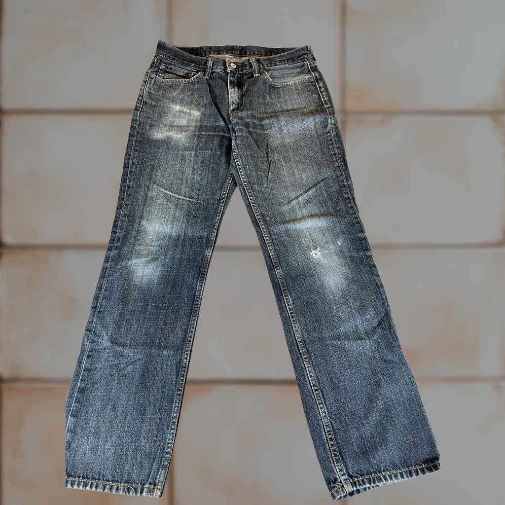 Levi's Levi's 514 Jeans Mens 32x32 Straight Regular Fit Medium Wash Blue Denim Distressed Pockets Regular Mens 32 Blue Size US 32 / EU 48 - 1 Thumbnail