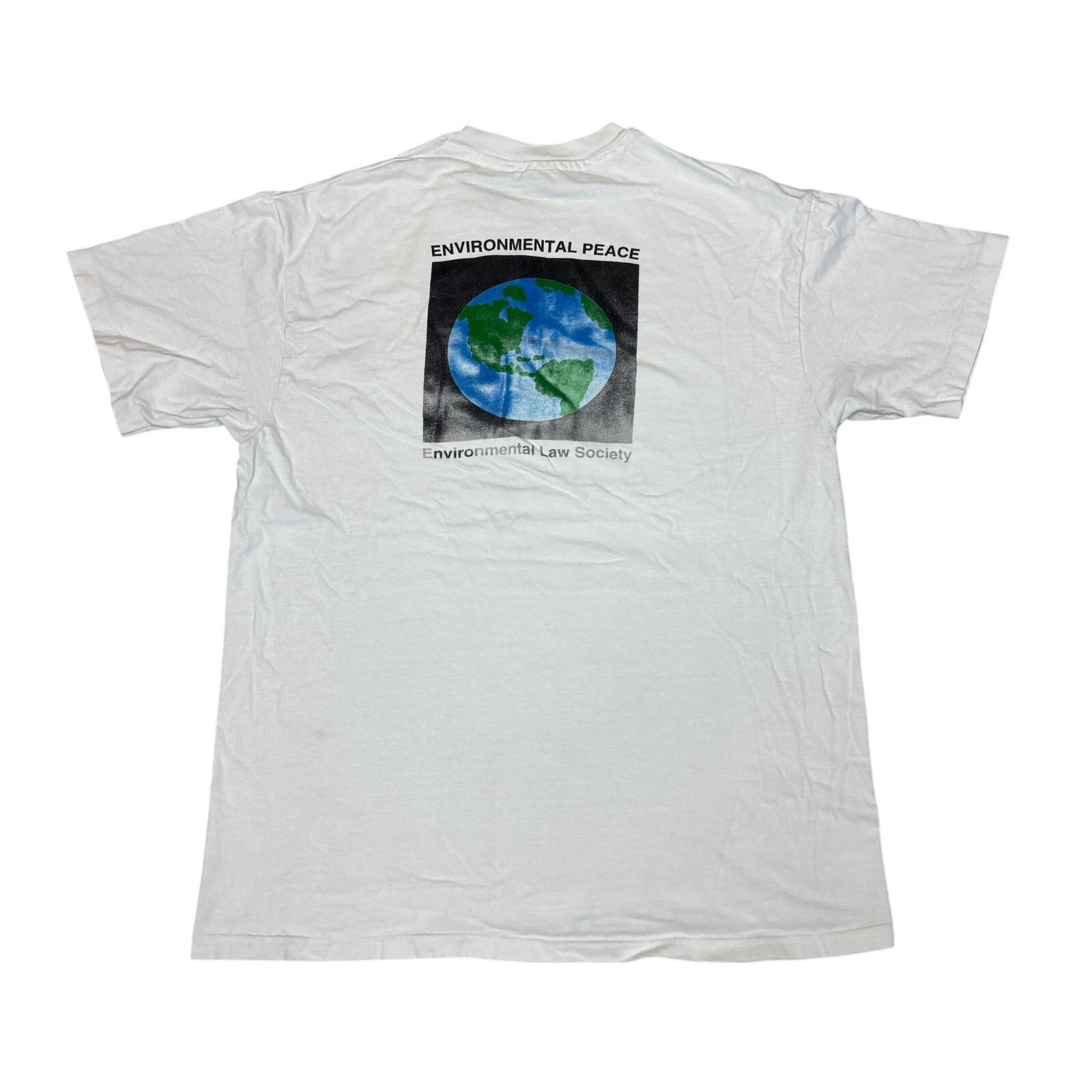 Vintage Vintage 90s Loyola Law School Environmental Peace T Shirt L Size US L / EU 52-54 / 3 - 1 Thumbnail